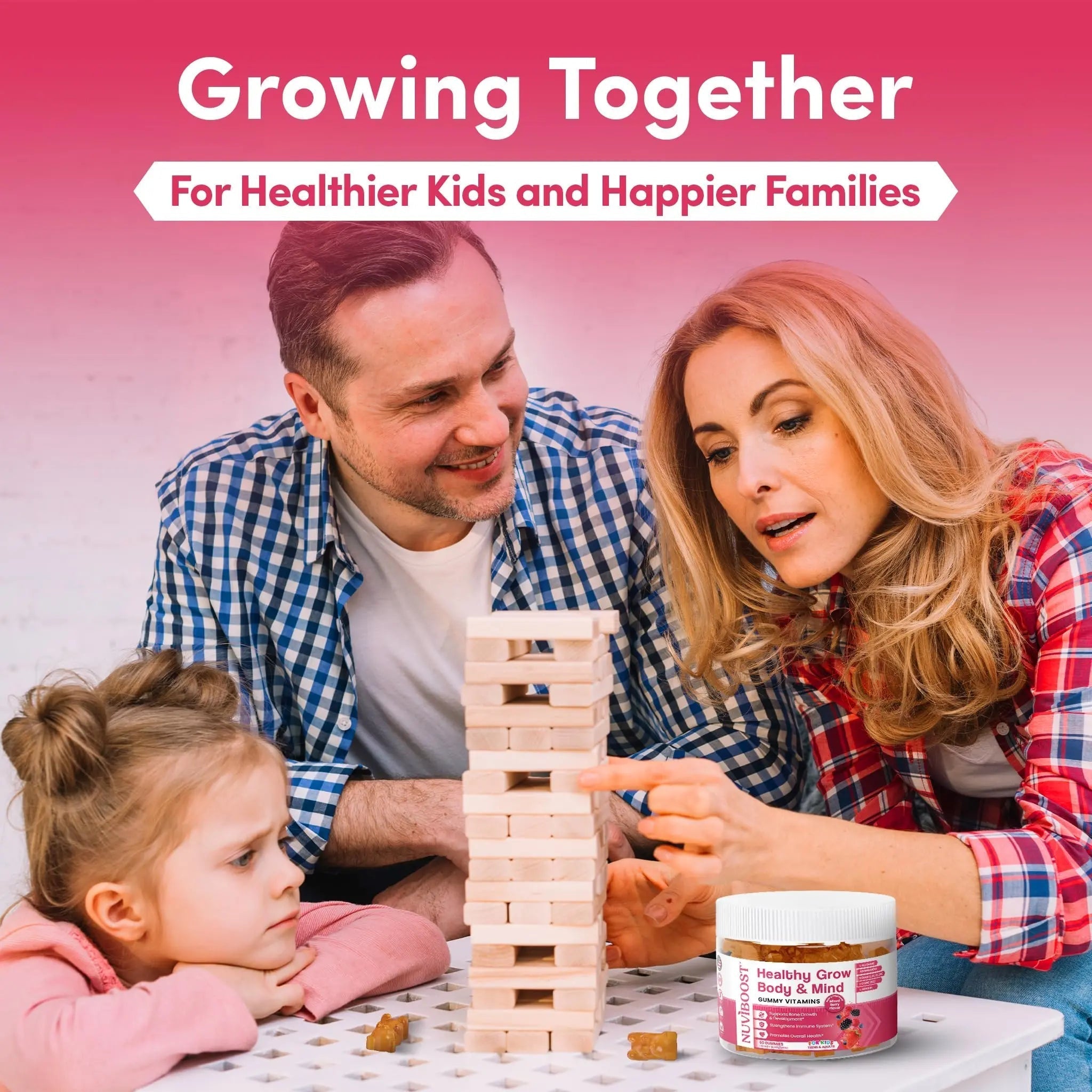 NUVIBOOST Healthy Grow Height Growth Gummies Rich in Calcium, Vitamins C, D3, K2, L-Arginine, Ashwagandha, and Others NUVIBOOST uk supplements