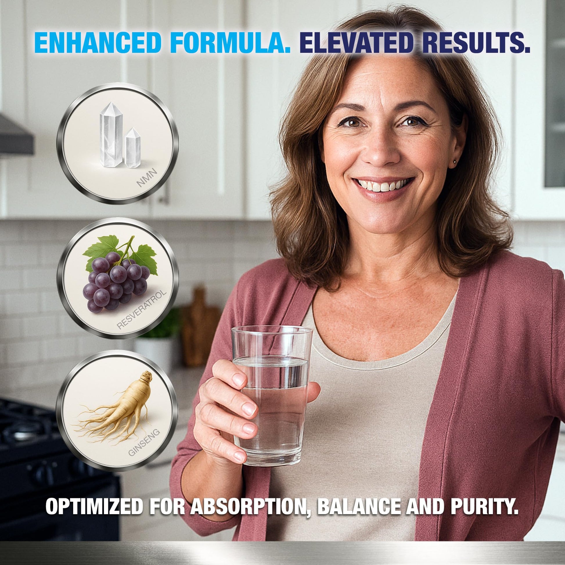 Vitology NMN Elite 500 – NMN 500mg, Resveratrol 200mg, Panax Ginseng 300mg – NAD+ Cellular Energy & Longevity Support Supplement – Focus, Vitality & Anti-Aging Formula – Non-GMO, Vegan Capsules Vitology uk supplements