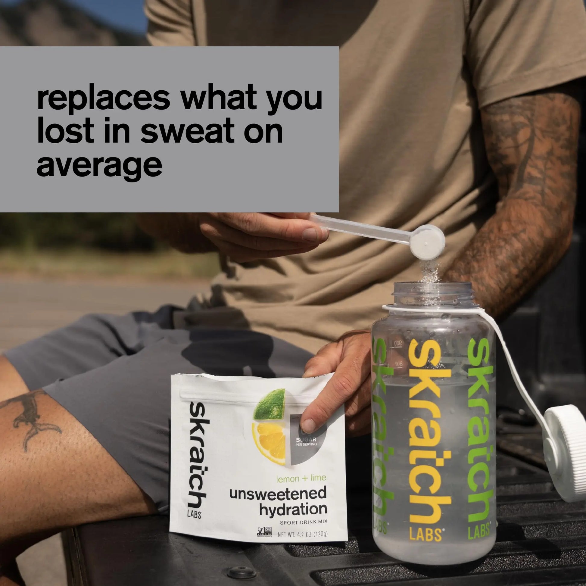 Skratch Labs Unsweetened Hydration Sport Drink Mix | Sugar Free | Electrolytes Booster | Lemon + Lime - 30 Servings | Non-GMO Skratch Labs uk supplements