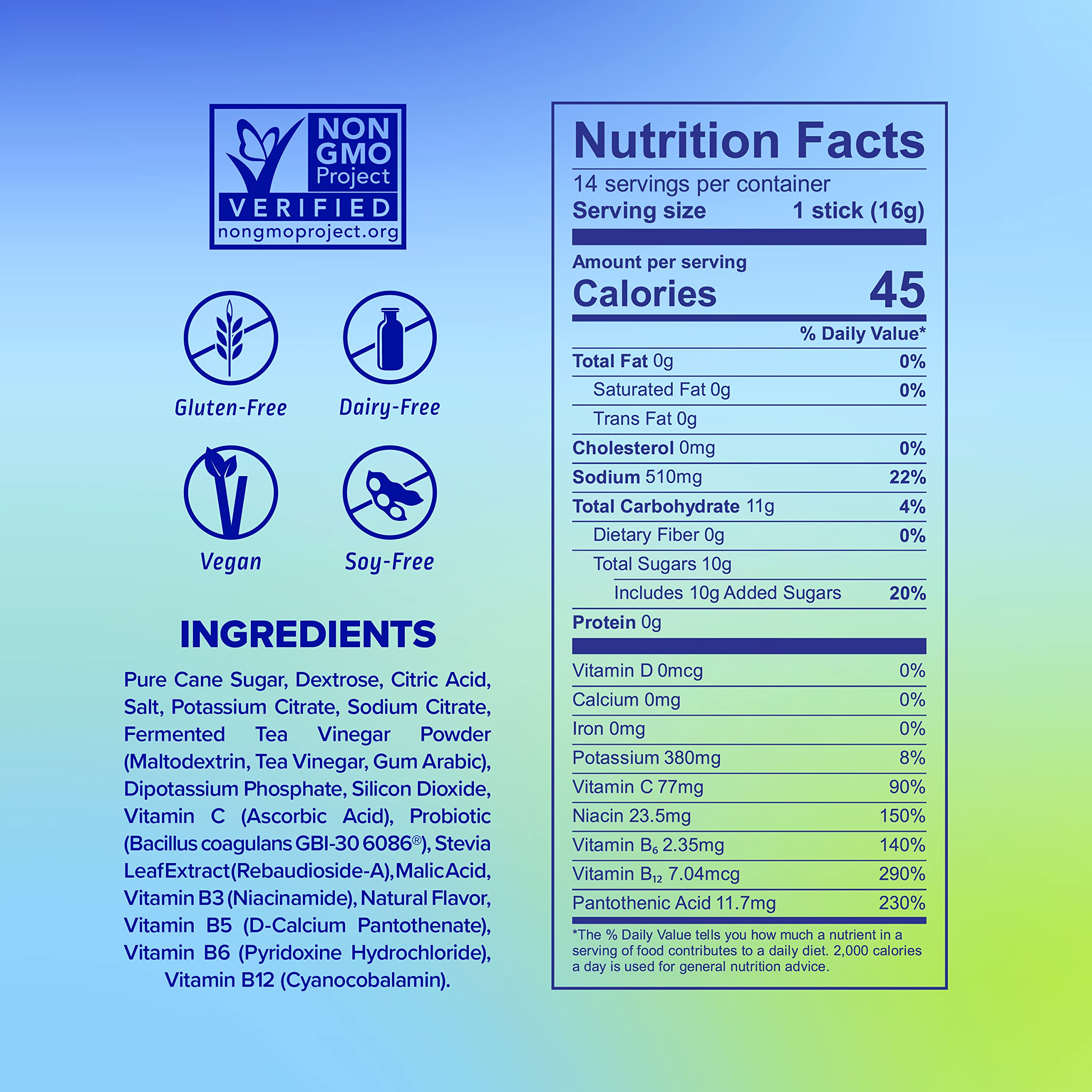 Liquid I.V. Hydration Multiplier + Probiotic Kombucha - Tart Green Apple - Hydration Powder Liquid I.V. uk supplements