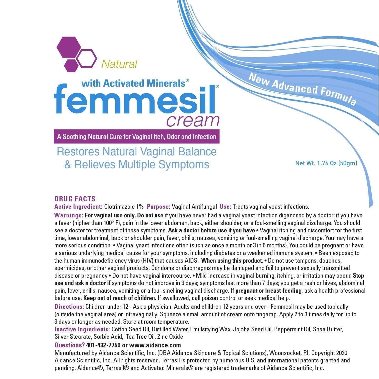 Femmesil Feminine Care Vaginal Health Antifungal Cream for Relief from Yeast Infection, Vaginal Itch & Irritation Aidance uk supplements