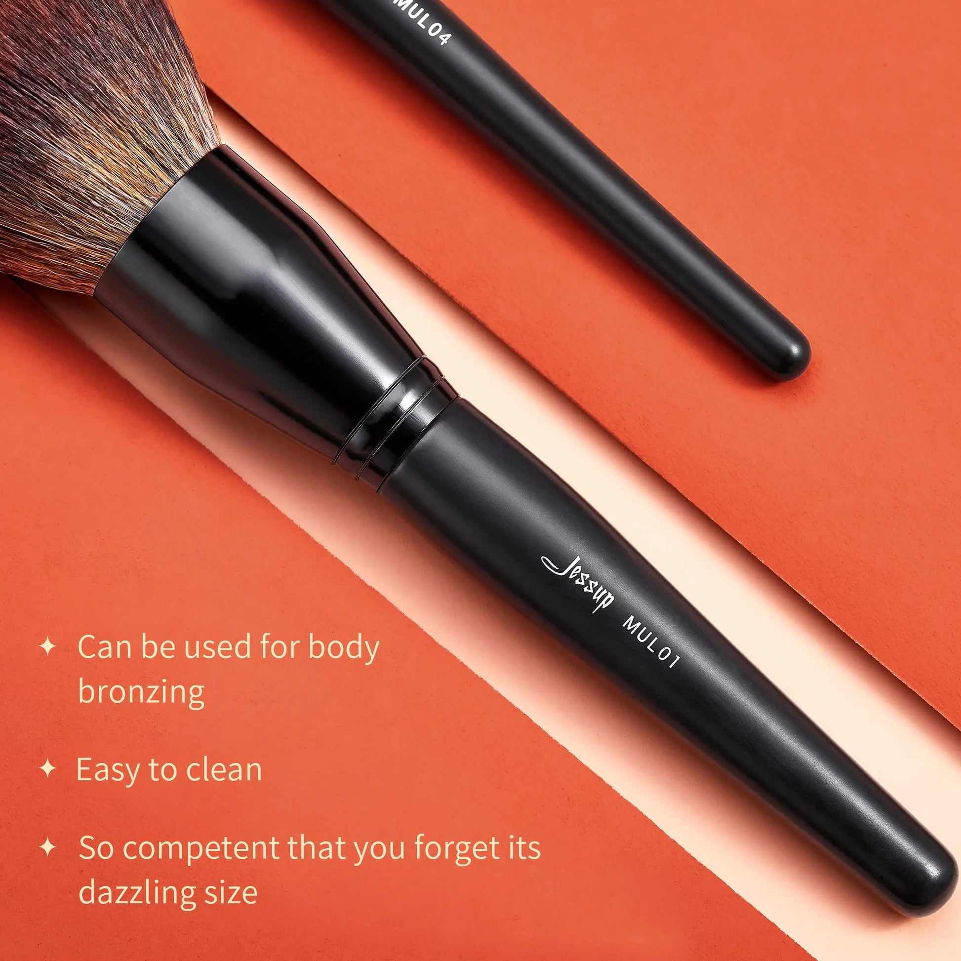Jessup Powder Makeup Brush, Large Finishing Mineral Powder Brush for Full Face, Body Makeup, Vegan Flawlessly Face Brush for Powder, Blush & Bronzer MUL01 Jessup uk supplements