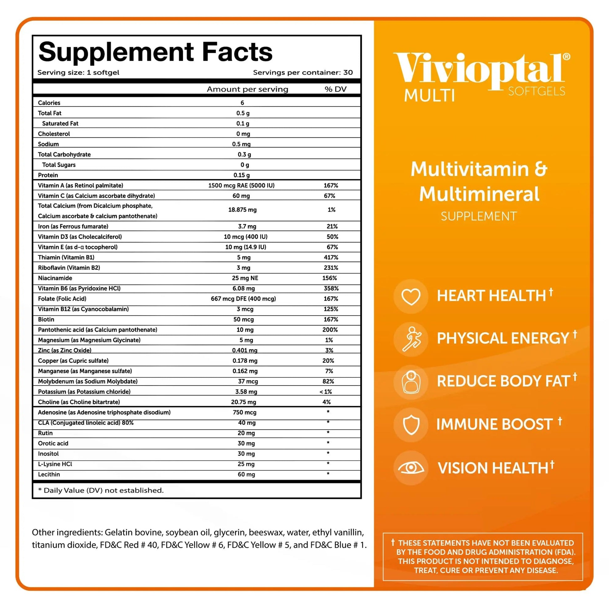Vivioptal Multi, 30 Softgels, Multivitamin & Multimineral, Gluten Free, German Formula Vivioptal Vitamins uk supplements