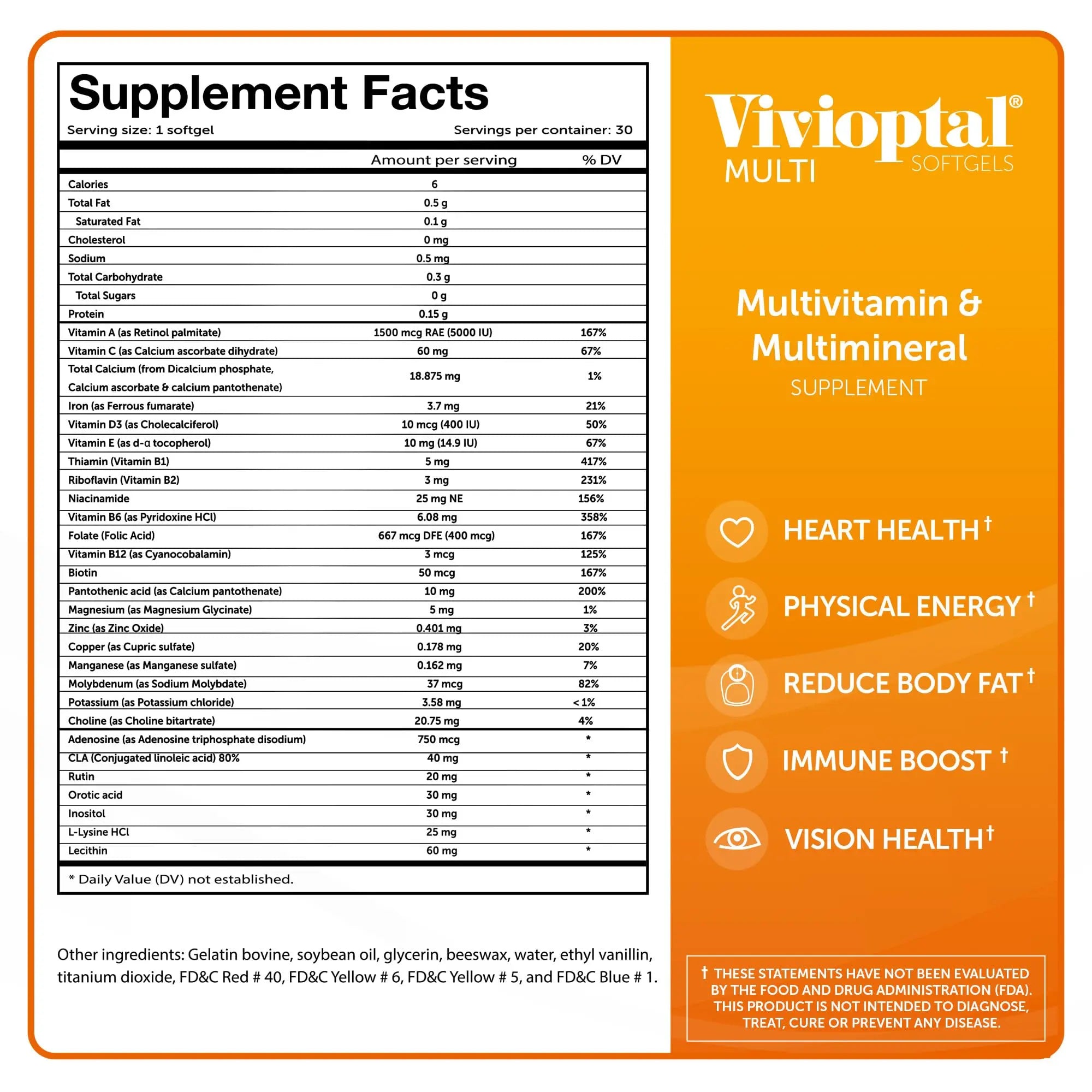 Vivioptal Multi, 30 Softgels, Multivitamin & Multimineral, Gluten Free, German Formula Vivioptal Vitamins uk supplements
