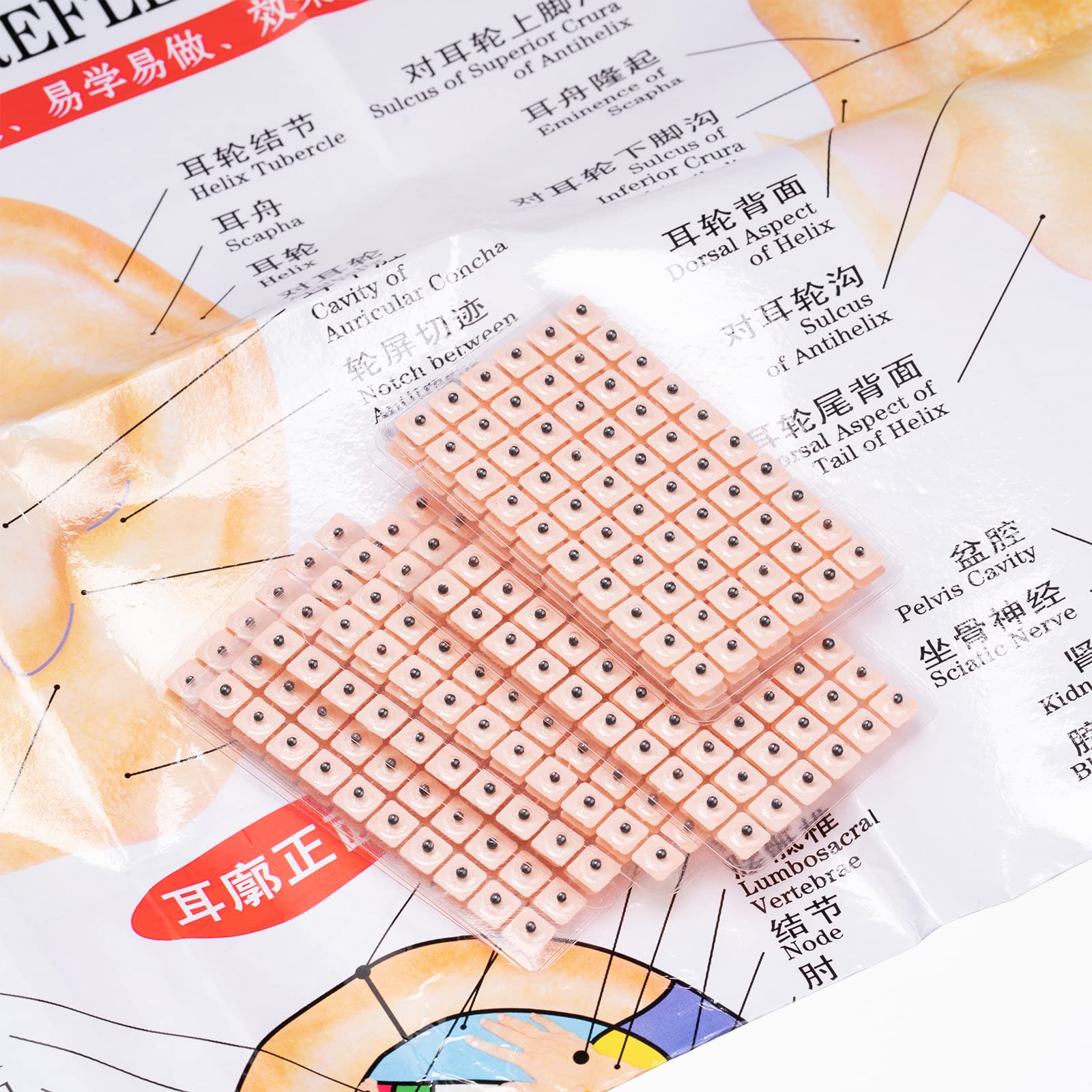 1200 Piece Acupressure Ear Beads Ear Counts Acupuncture Acupressure Tools Disposable Honoson uk supplements