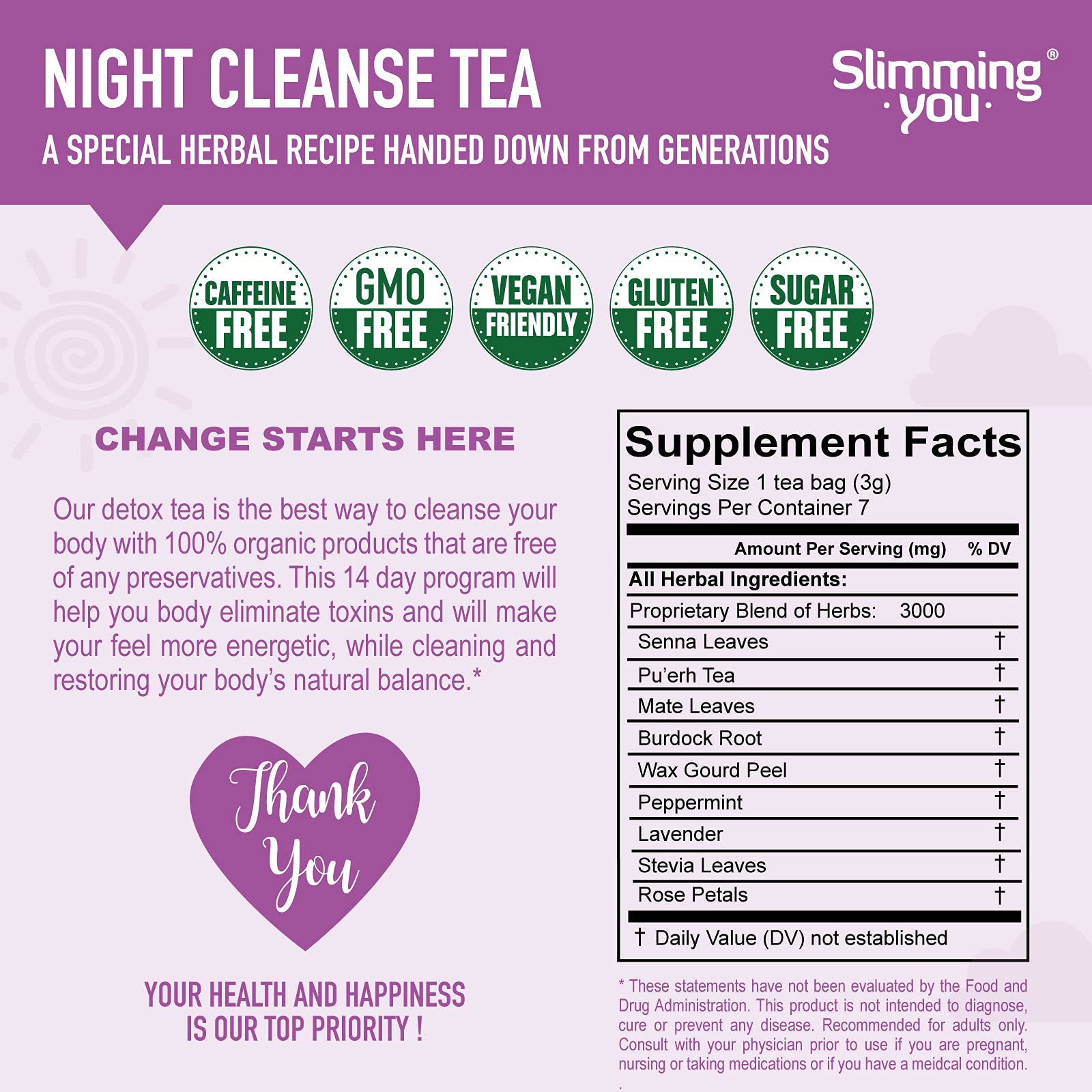 TAOISTEA 14 Day Detox Tea for Weight Loss, Body Cleanse, Metabolism Boost - Morning TAOISTEA uk supplements
