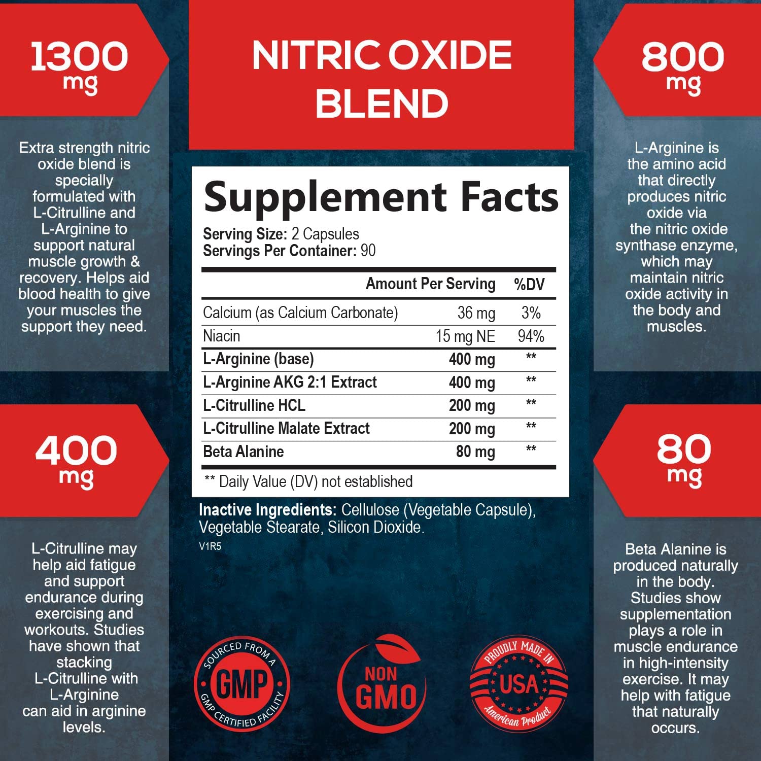 Extra Strength Nitric Oxide Supplement L Arginine 3X Strength - Citrulline Malate, AAKG SILVERONYX uk supplements