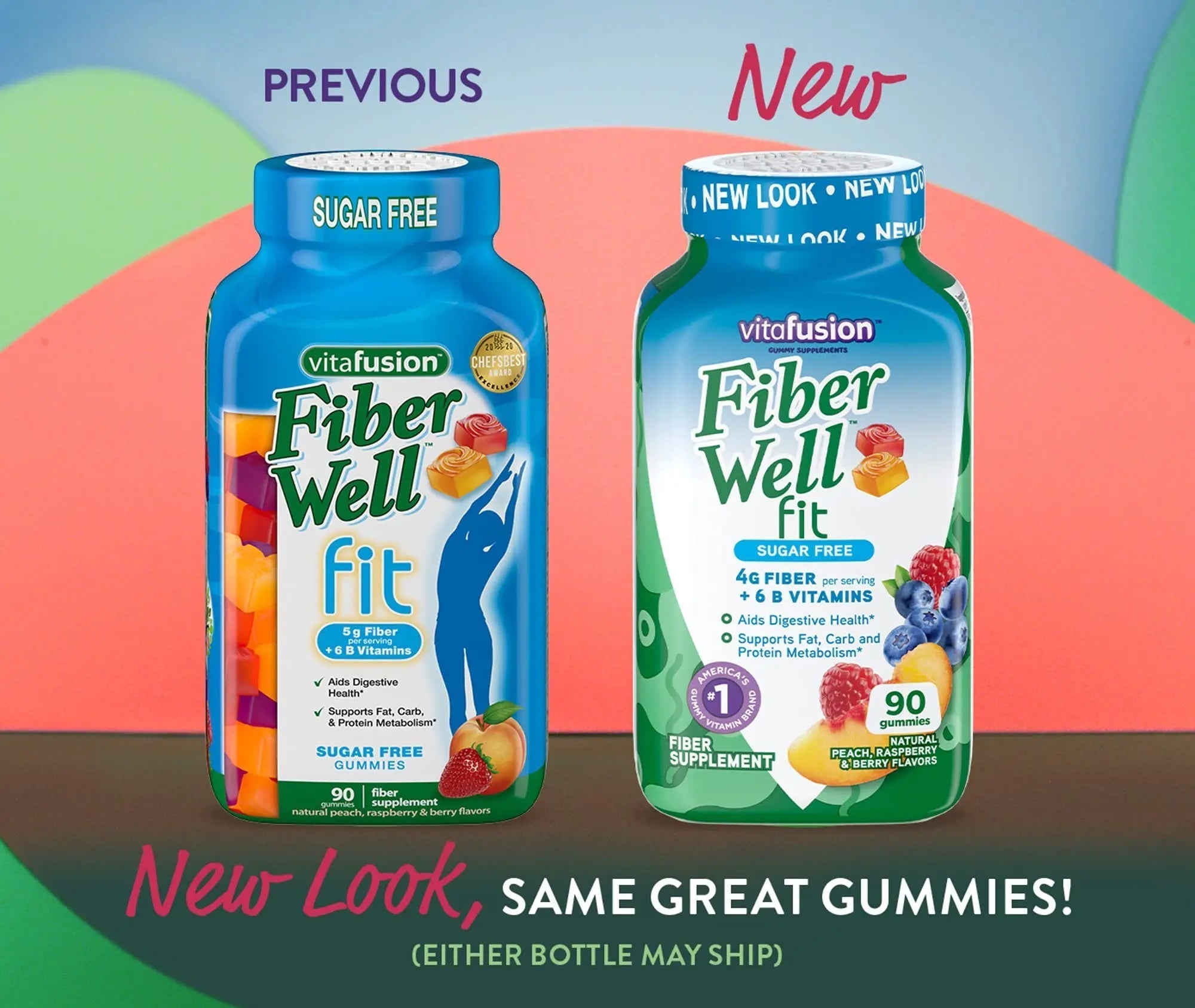 Vitafusion Fiber Well Fit Gummies, 90 Count and L’il Critters Gummy Vites Daily Gummy Multivitamin for Kids, 190 Gummies Vitafusion uk supplements