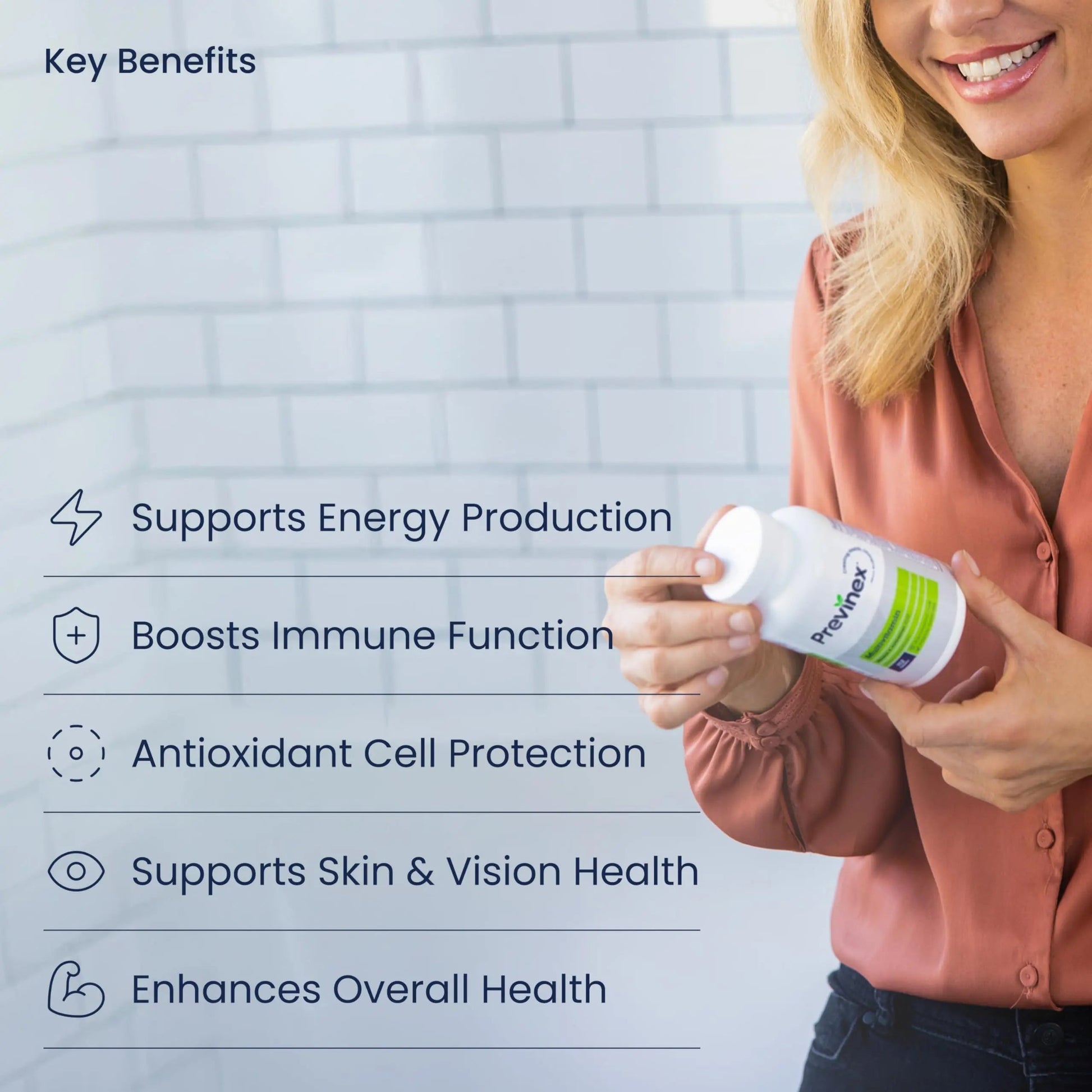 Previnex Multivitamin, Mineral & Antioxidant Plus - Multivitamin for Men & Women with Vital Nutrients, Vitamin C & Vitamin D & Vitamin E, 112 Tablets Previnex uk supplements