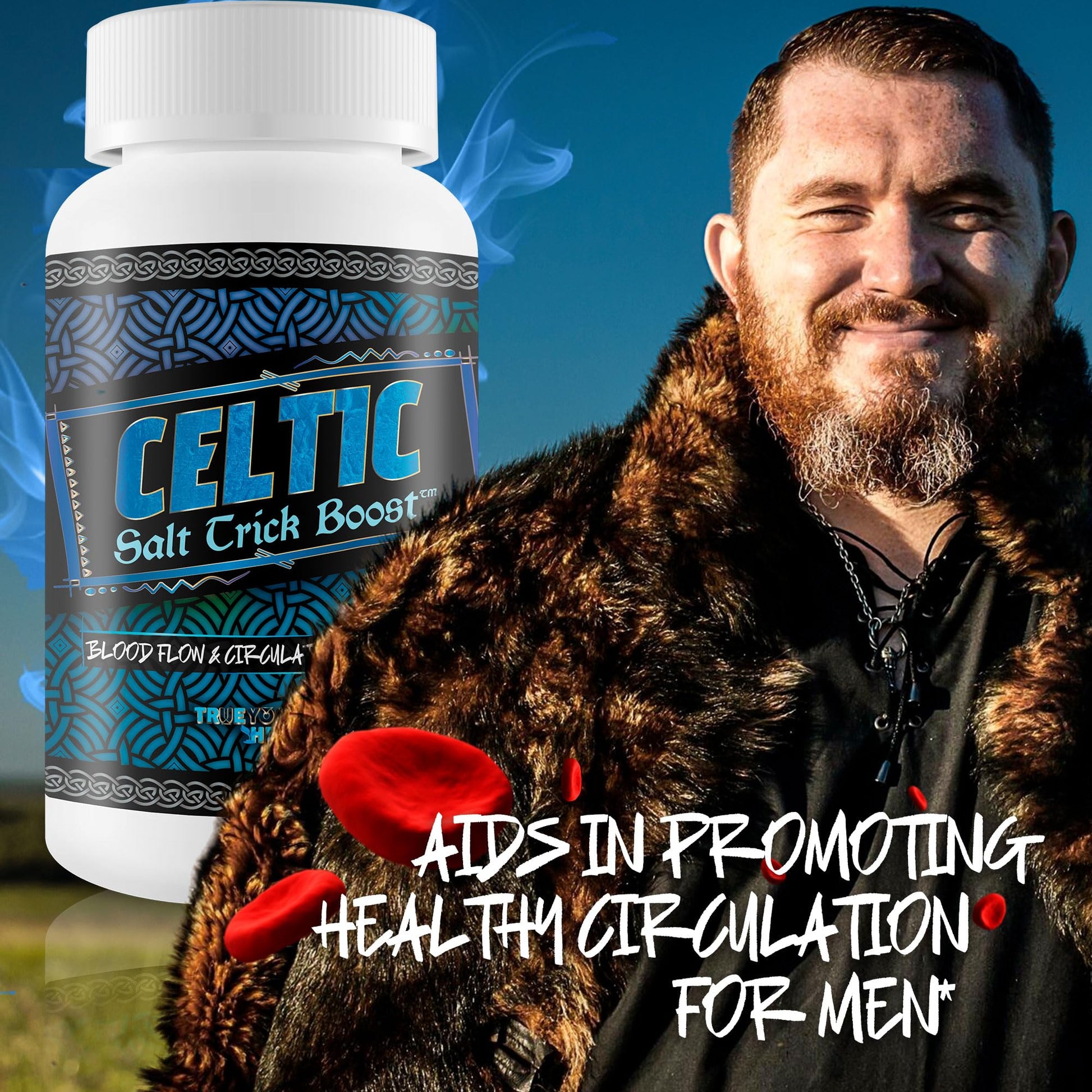 Celtic Salt Trick Boost for Blood Flow - Improved Formula - Our Best Blood Circulation Supplements for Men - Increase Blood Flow Care Blood Circulation Pills - Advanced Blood Flow Support True You Health uk supplements
