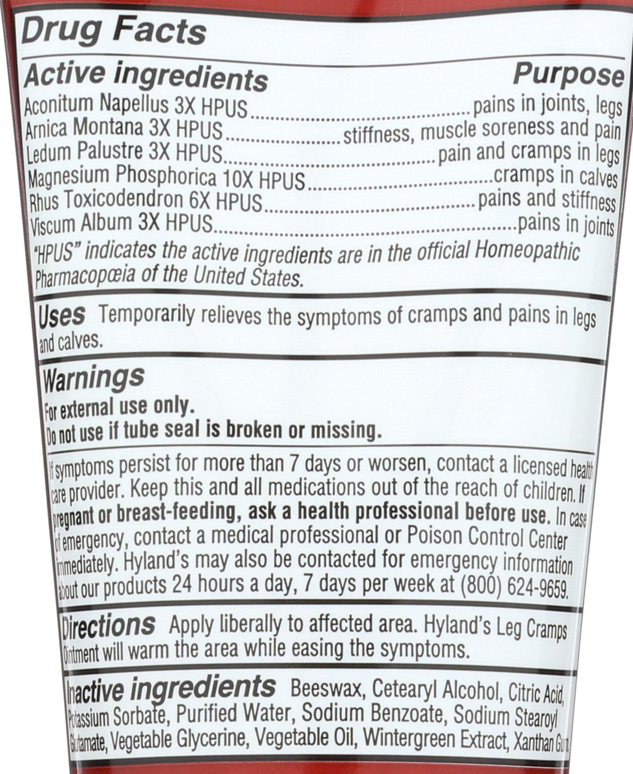 Hylands Homeopathic Leg Cramps - Ointment - 2.5 oz Hyland's uk supplements
