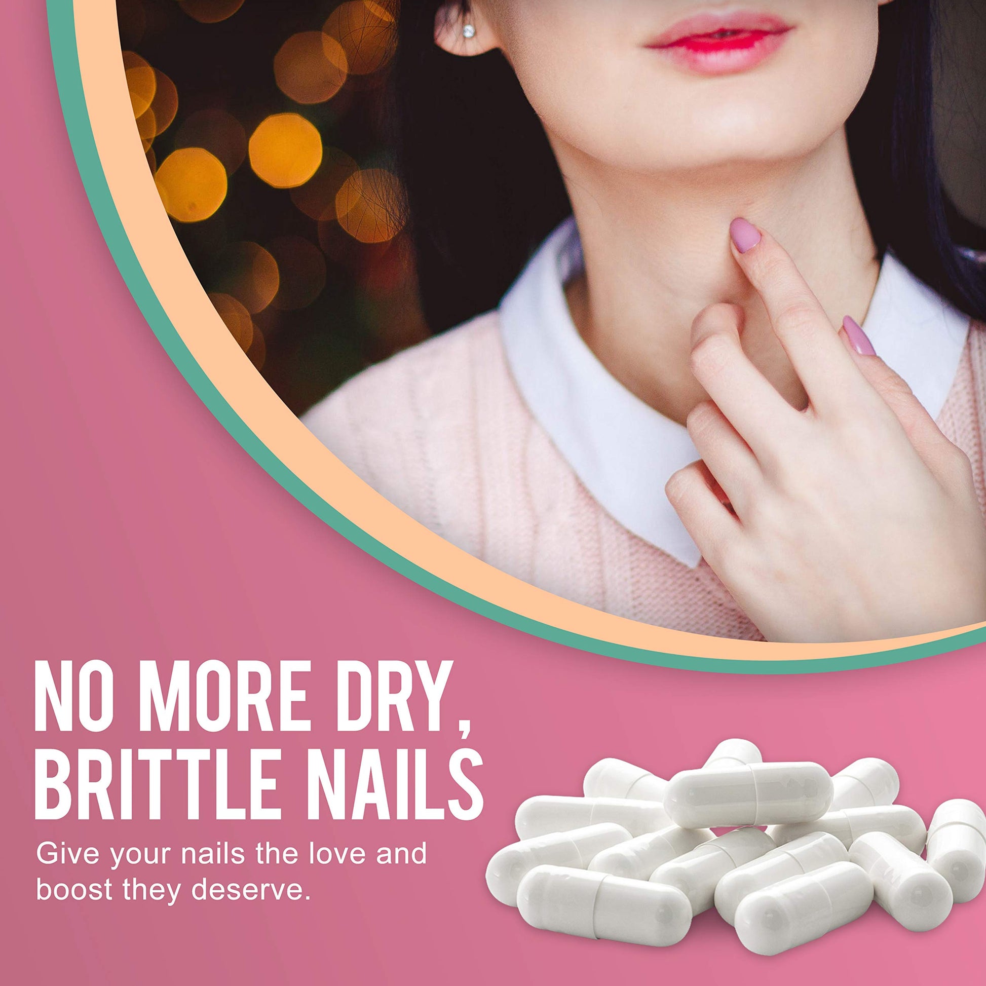 OPTML Hair and Nail Vitamins for Hair Growth and Thickness, Biotin-Infused Hair Pills, Hair Vitamins for Faster Hair Growth and Healthy Nails, for Women and Men, 60 Capsules OPTML uk supplements