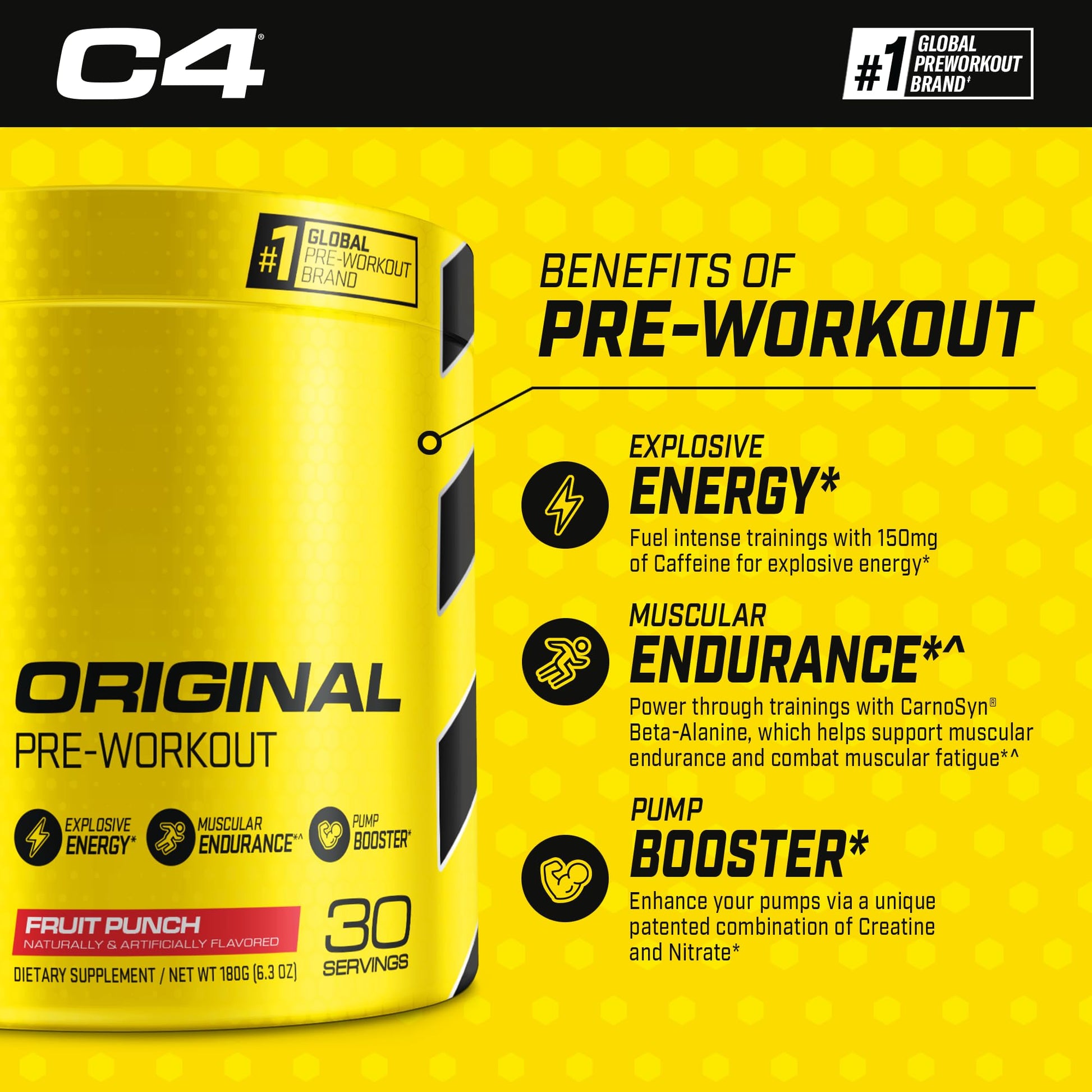 Cellucor Pre Workout & BCAA Bundle, C4 Original Pre Workout Powder, Fruit Punch Scivation uk supplements