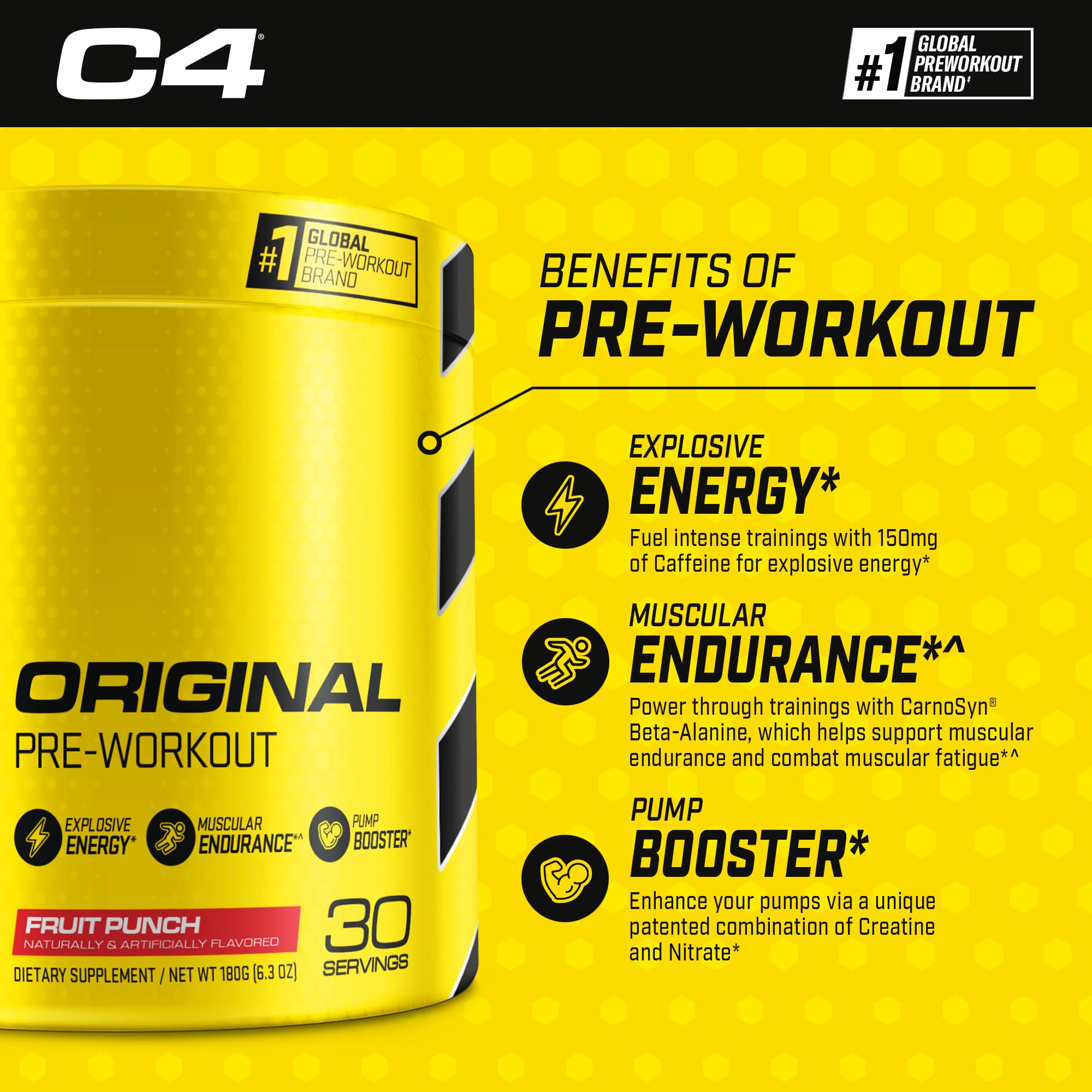 Cellucor Pre Workout & BCAA Bundle, C4 Original Pre Workout Powder, Fruit Punch Scivation uk supplements