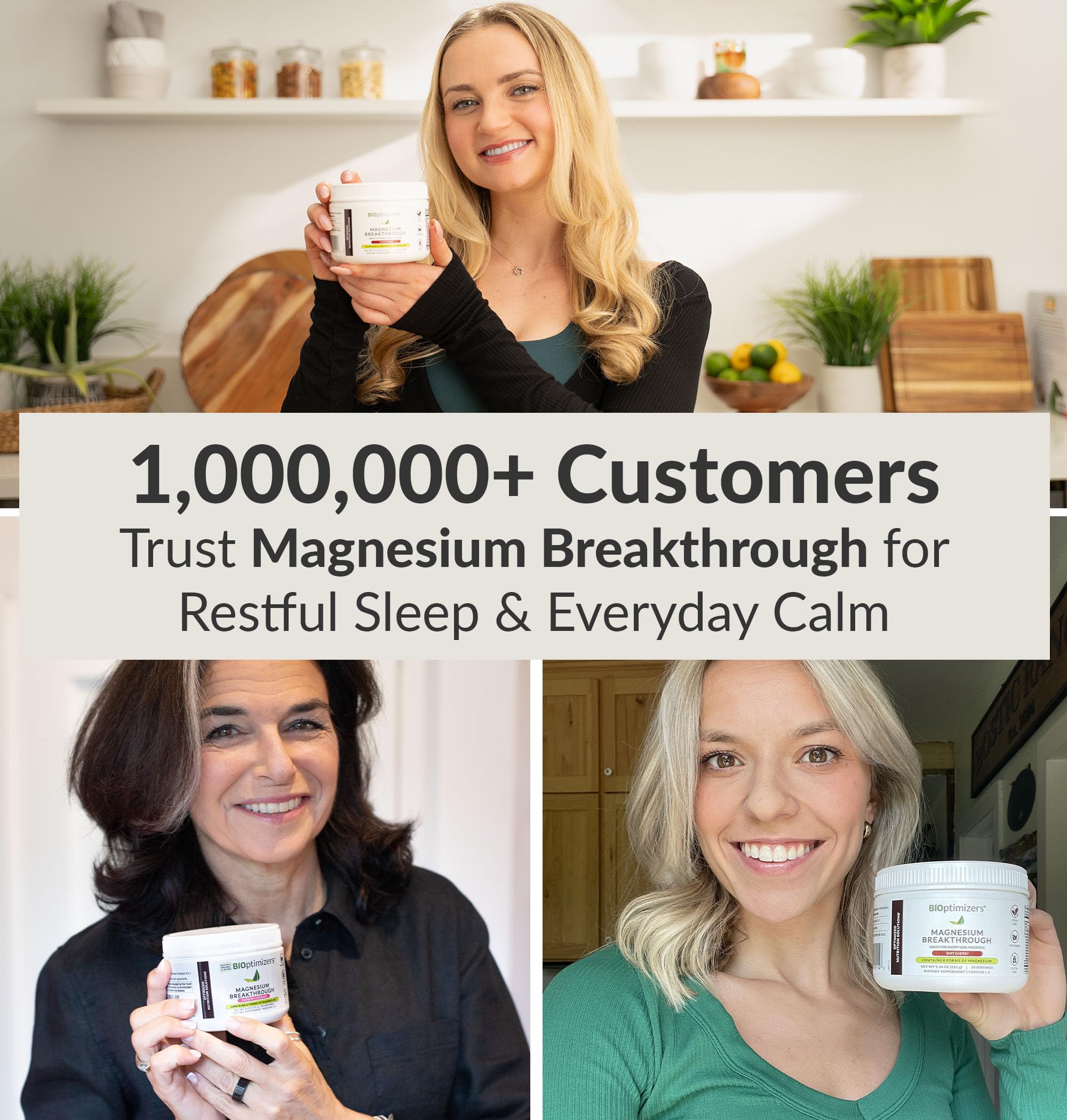 BIOptimizers Magnesium Breakthrough Drink - 8 Forms of Magnesium, Electrolytes, Sleep Health, Stress, Muscle Recovery, Heart Support | Glycinate, Citrate, Malate- Tart Cherry BIOptimizers uk supplements