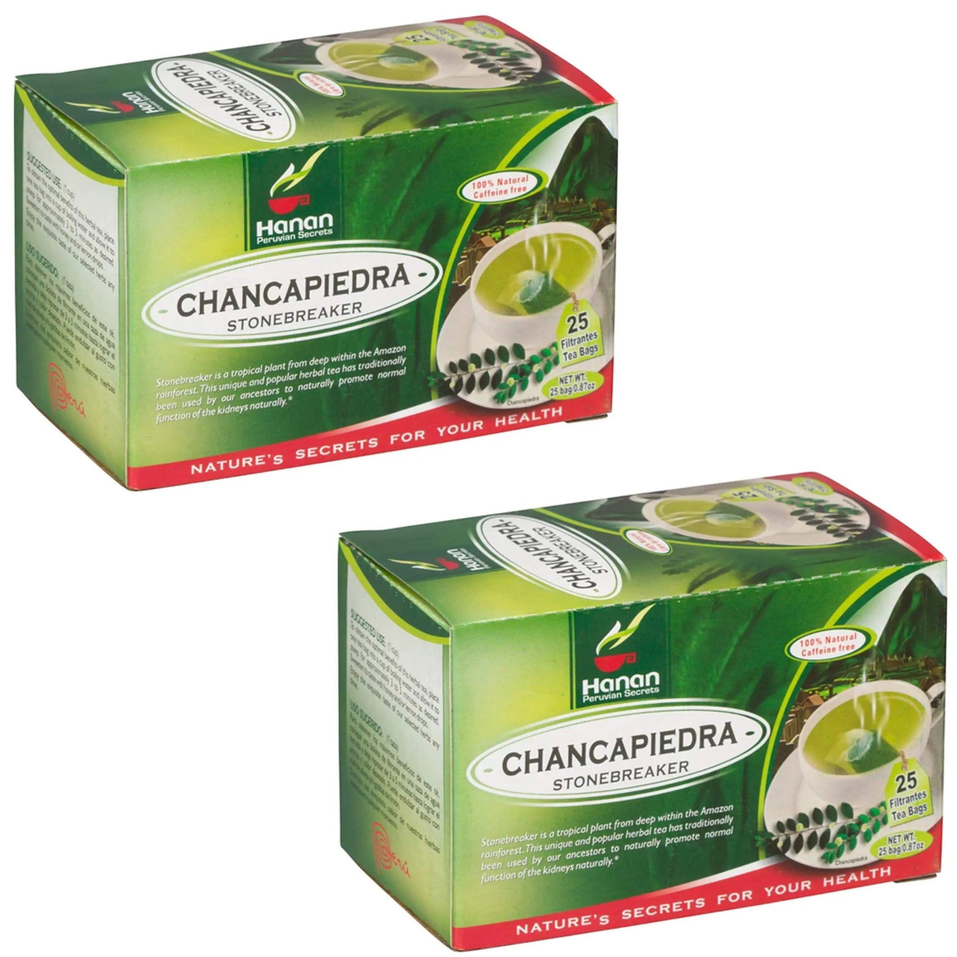 Stone Breaker Chanca Piedra Herbal Tea - 100% Naural from Peru (2x 25 Tea Bags Pack) Natural Kidney Cleanse & Gallbladder Stones Support– Detoxify Urinary Tract, Flush Impurities, Clear Urinary System AOSGYA uk supplements