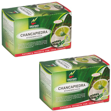 Stone Breaker Chanca Piedra Herbal Tea - 100% Naural from Peru (2x 25 Tea Bags Pack) Natural Kidney Cleanse & Gallbladder Stones Support– Detoxify Urinary Tract, Flush Impurities, Clear Urinary System AOSGYA uk supplements