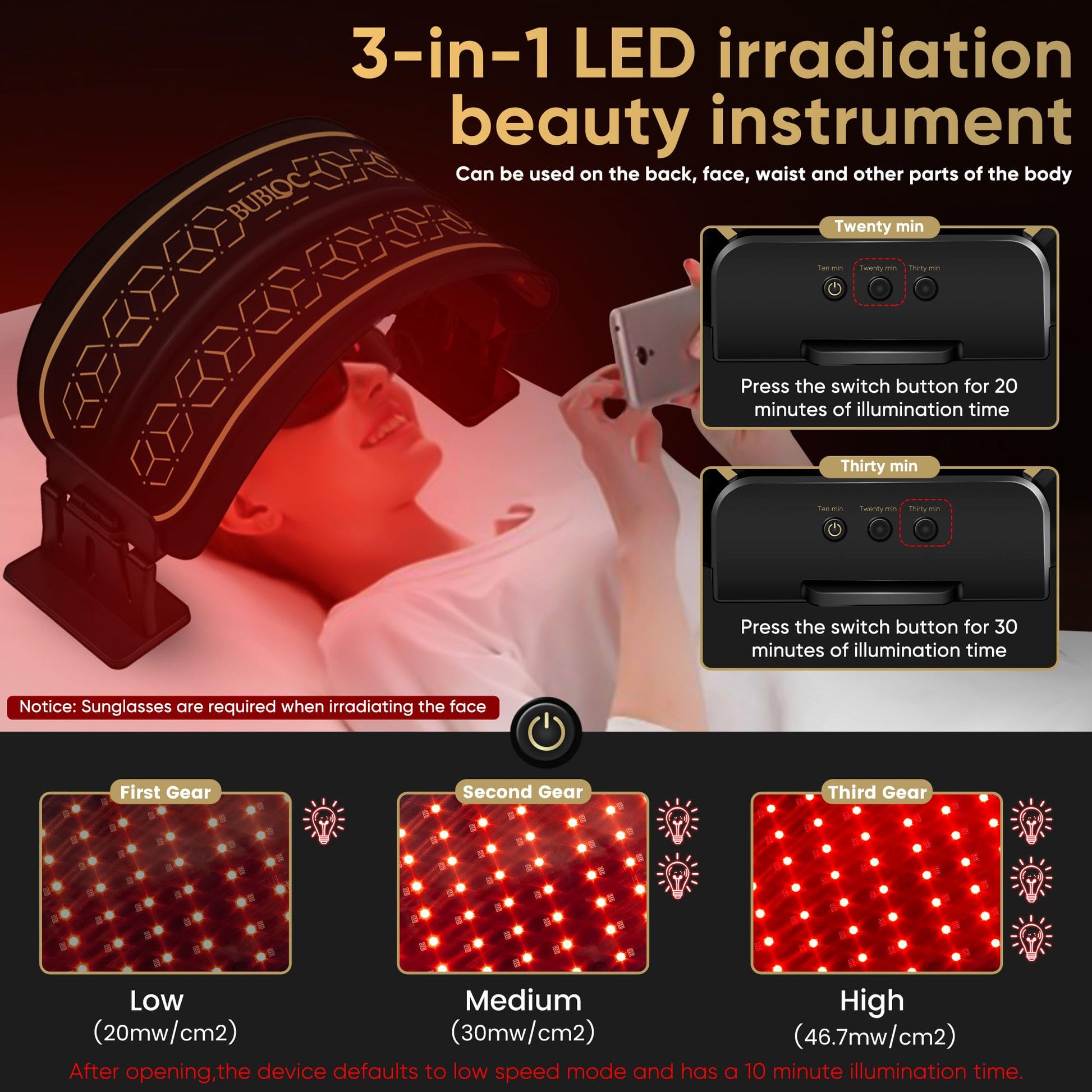 Multifunction Infrared Red Light Therapy for Body and Face, Near-Infrared 850 Red Light Therapy, Cordless ZagMufe uk supplements