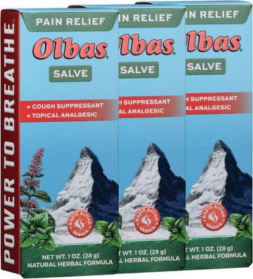 Analgesic Salve Tube 1 oz. (3 Pack) Olbas uk supplements