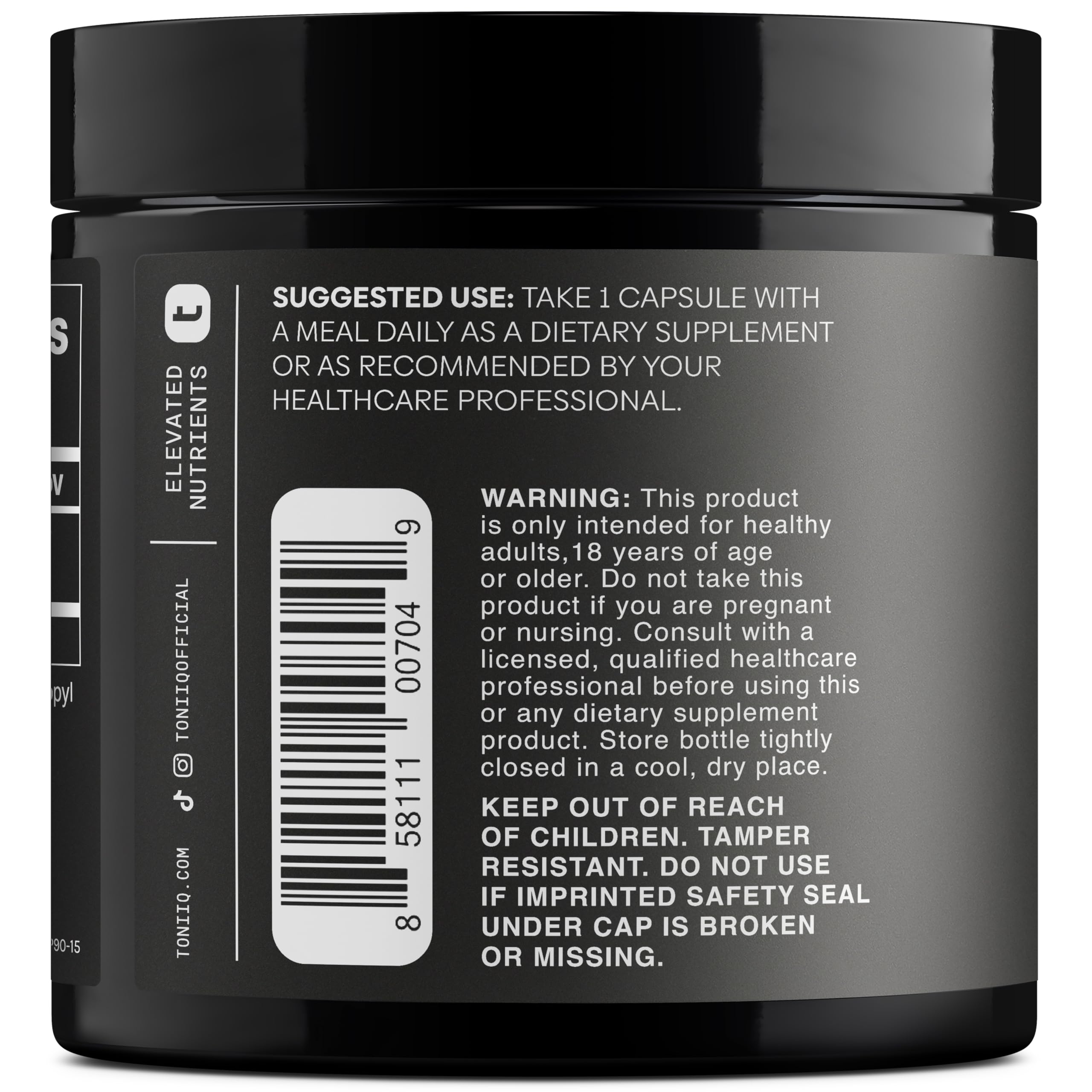 Toniiq Ultra High Strength 5HTP Capsules - 99%+ Highly Purified and Bioavailable - 12:1 Concentrated Extract - 200mg - 90 Veggie Capsules Toniiq uk supplements