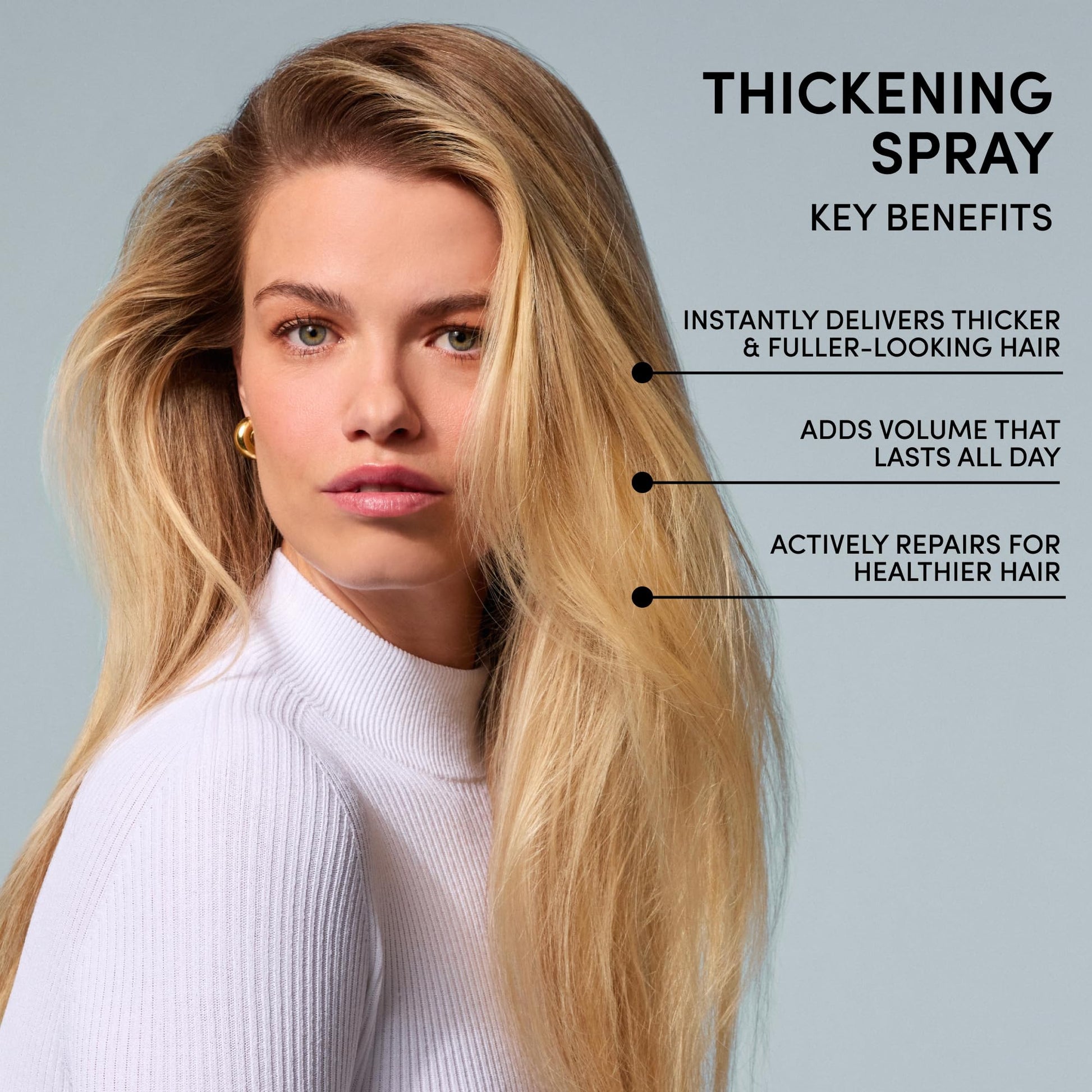 OUAI Hair Thickening Spray - Thickening & Volumizing Spray for Instantly Thicker, Fuller-Looking Hair - Protects, Strengthens & Repairs with Amaranth Peptide & Amino Acids (6 Fl Oz) OUAI uk supplements