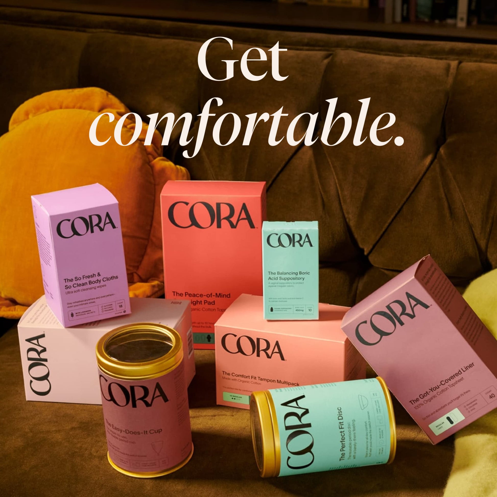 Cora Period Regular Liners | 100% Organic Cotton Topsheet | Ultra Thin, Quick Absorbency Cora uk supplements
