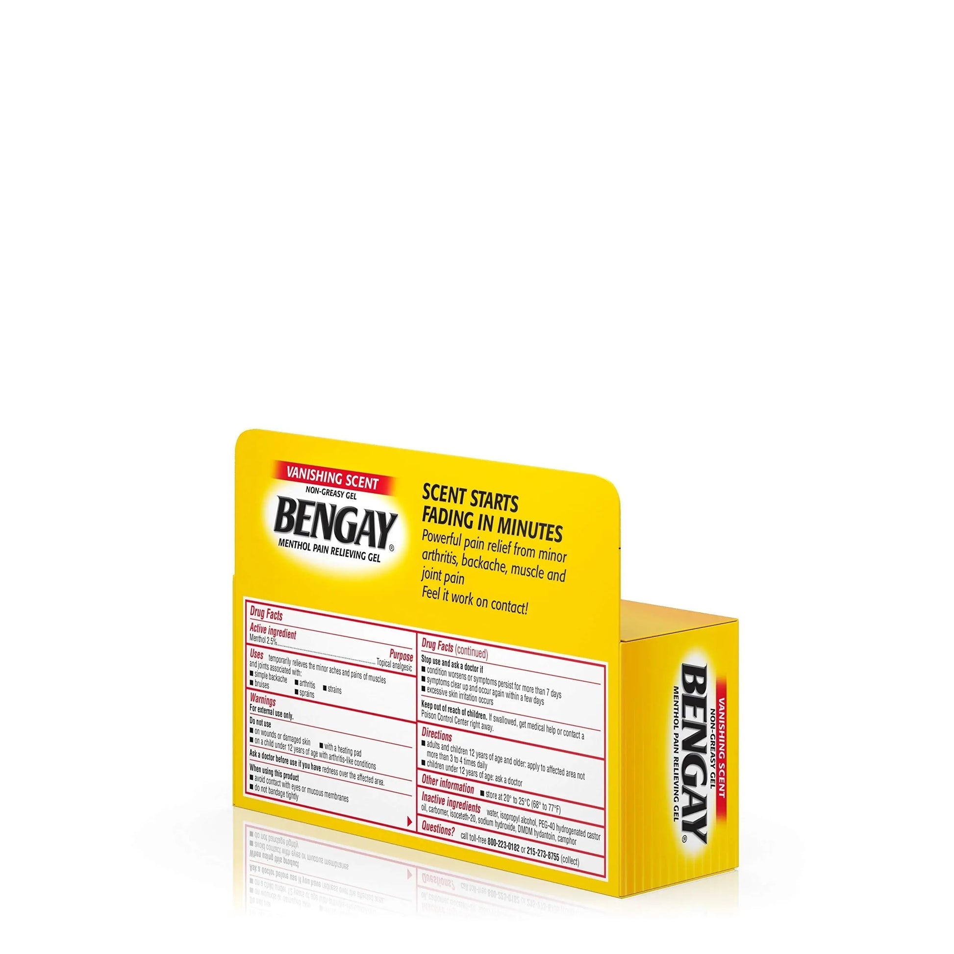 Vanishing Scent Bengay Relief Gel, Non-Greasy Topical Reliever with Cooling Menthol, 2 oz Bengay uk supplements