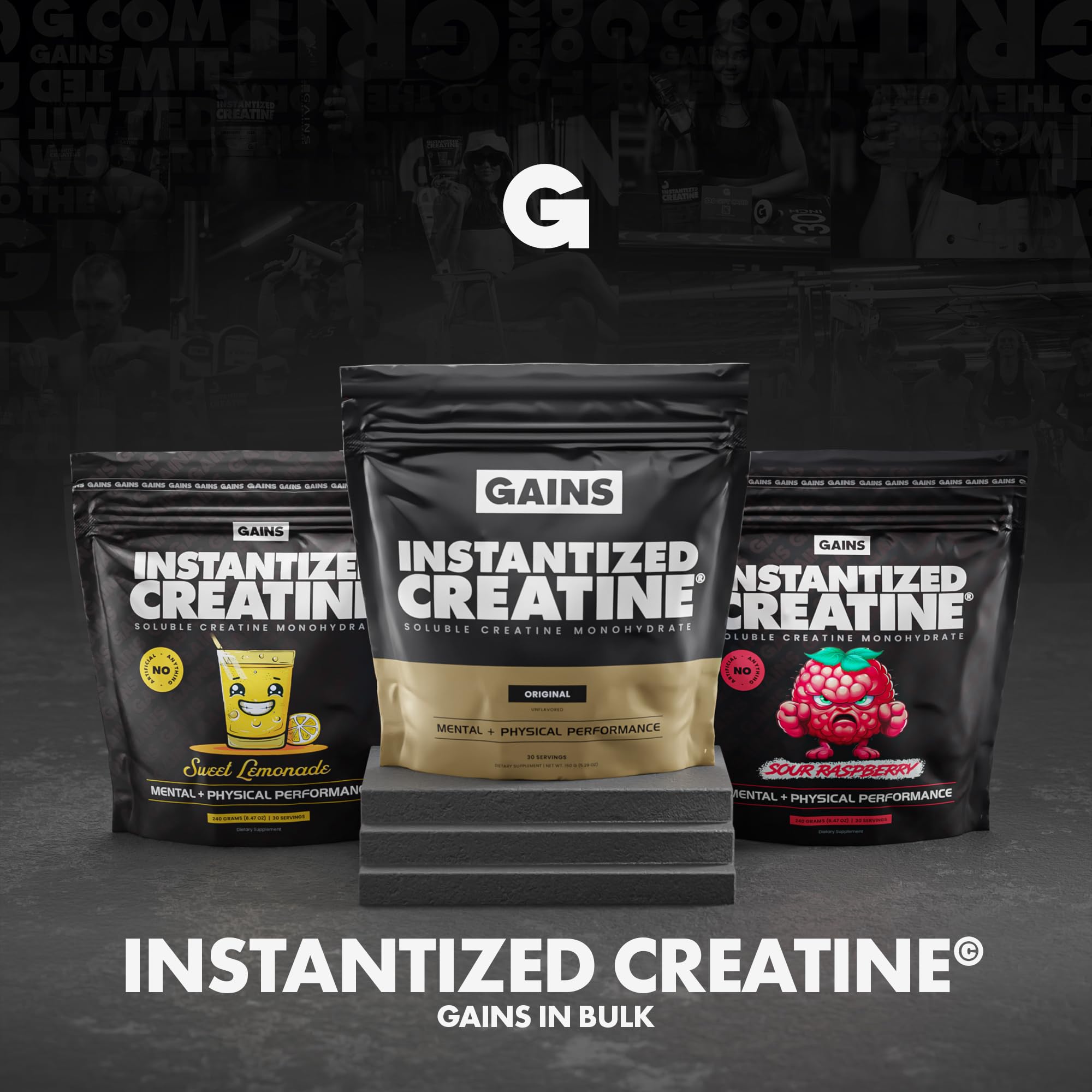 Gains in Bulk Instantized Creatine Monohydrate for Women and Men, Soluble Creatine Powder, Supports Muscle Building, Strength and Performance, Bodybuilding Supplements, Unflavored, 30 Servings GAINS IN BULK GAINSINBULK.COM uk supplements