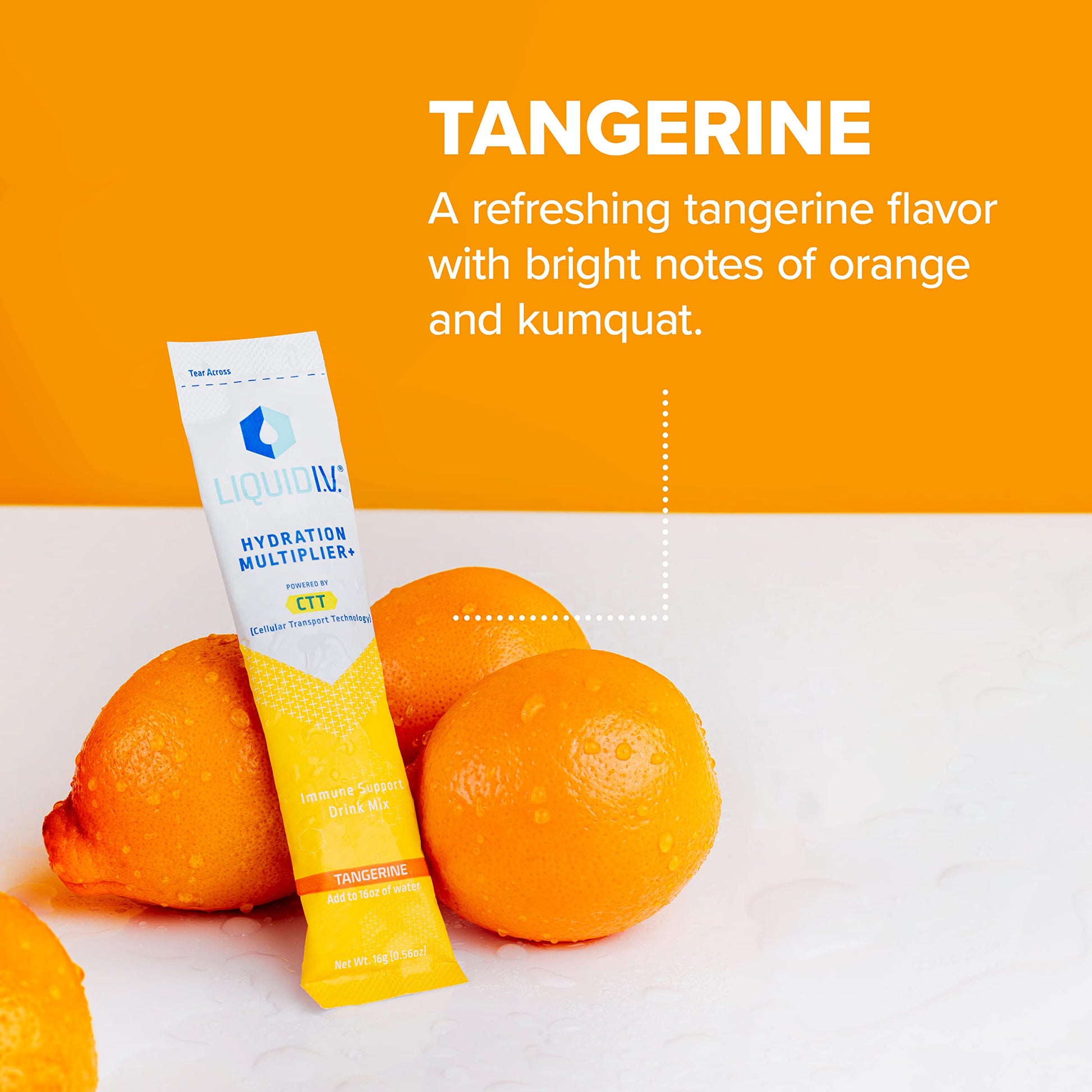 Liquid I.V. Hydration Multiplier + Immune Support - Tangerine - Hydration Powder Liquid I.V. uk supplements