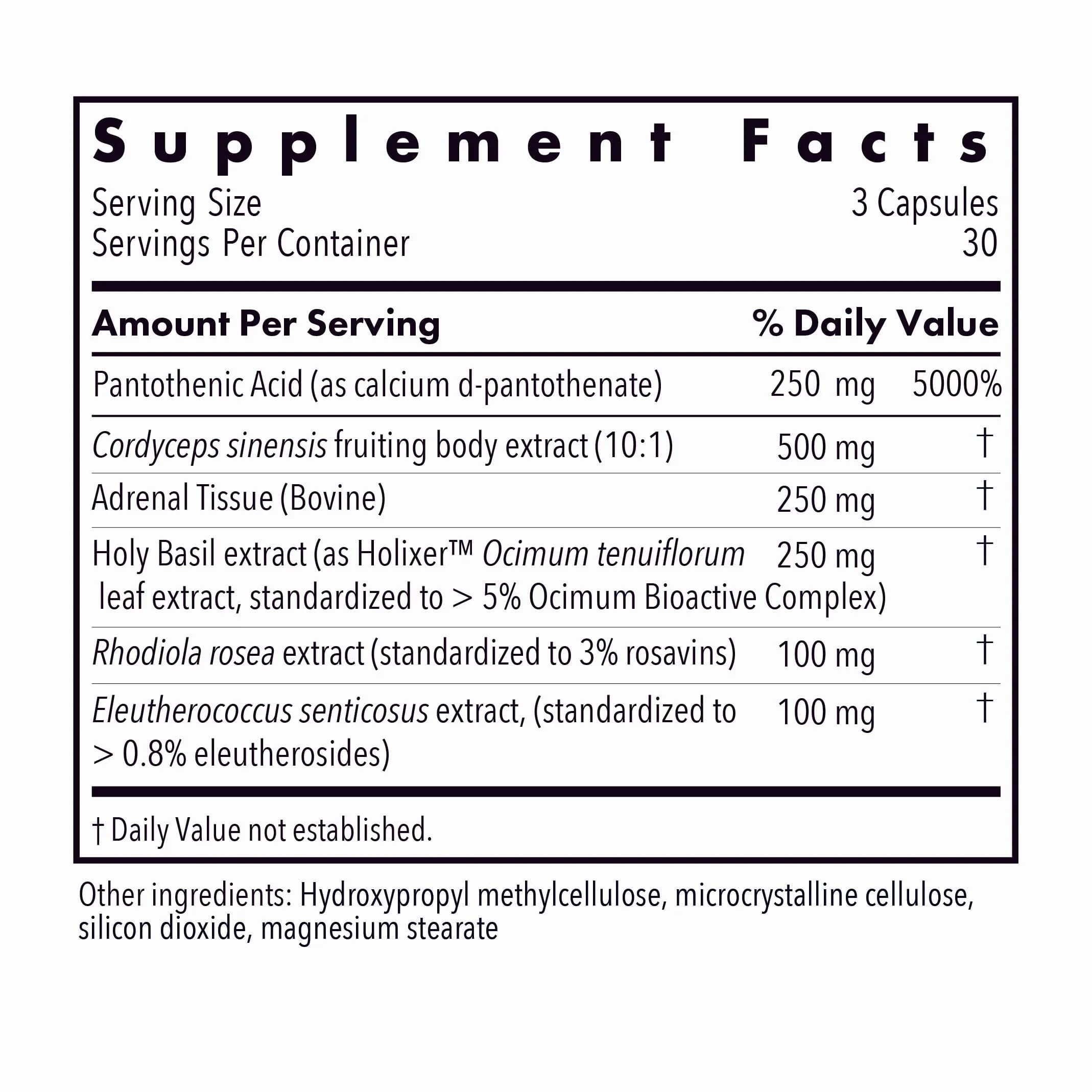 Allergy Research Group - Adrenal Glandular Adapt - Supports Healthy Stress Response and Cortisol Regulation - Hypoallergenic - 90 Vegetarian Capsules Allergy Research Group uk supplements
