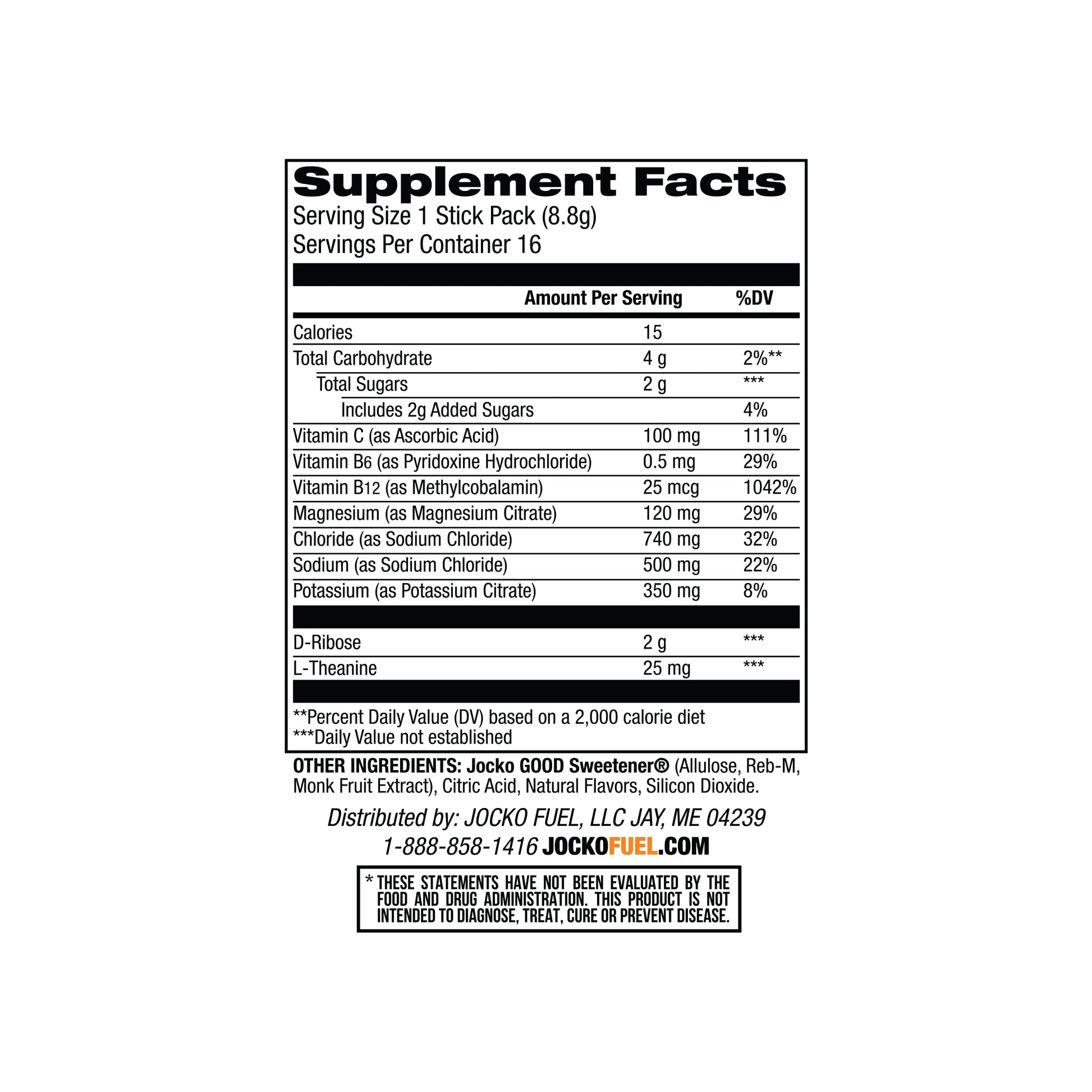 Jocko Fuel Hydrate Electrolytes Powder Packets Low Sugar - Hydration Amplifier Packets for Recovery, Dehydration, & Exercise - with Vitamins B6, B12 & C Jocko Fuel uk supplements