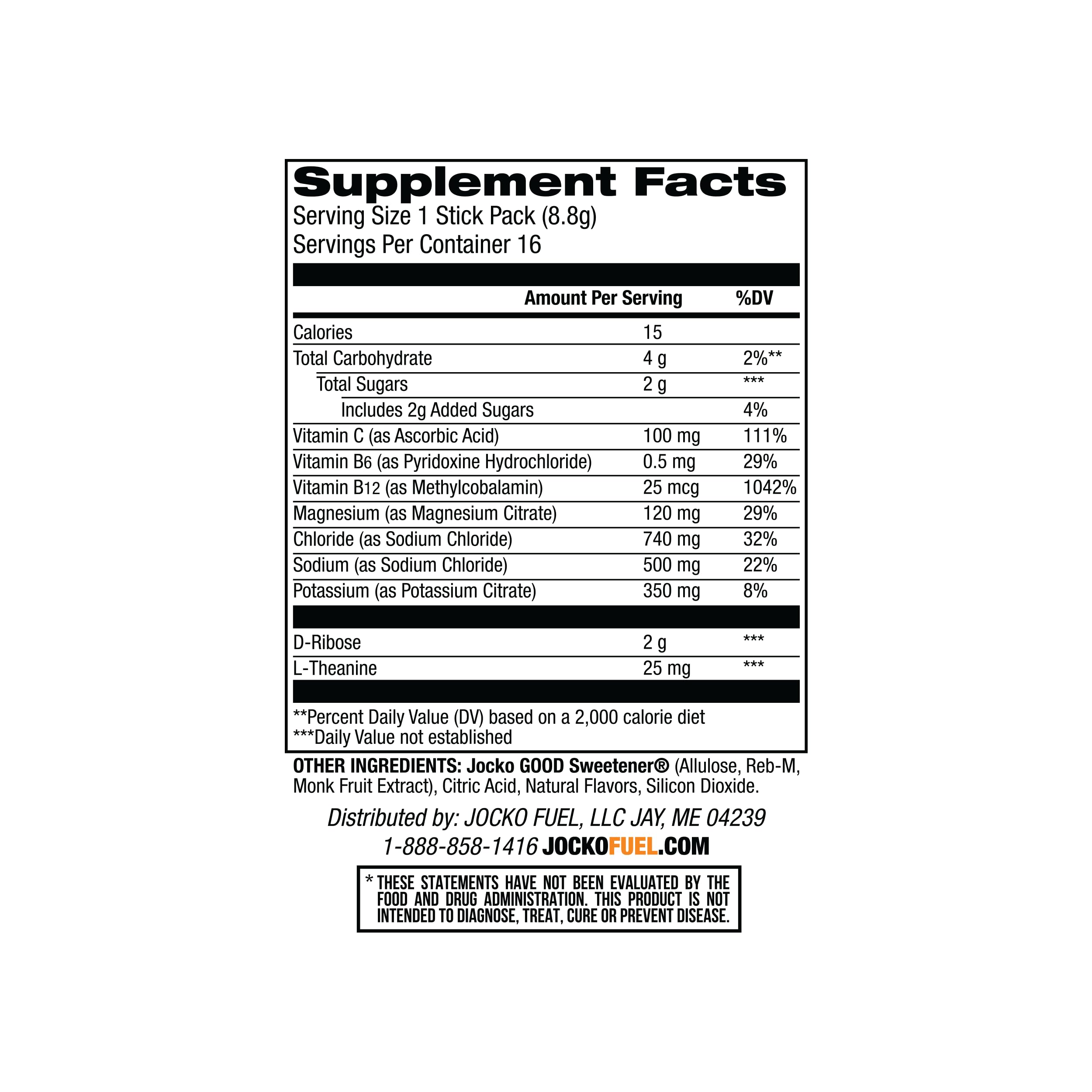 Jocko Fuel Hydrate Electrolytes Powder Packets Low Sugar - Hydration Amplifier Packets for Recovery, Dehydration, & Exercise - with Vitamins B6, B12 & C Jocko Fuel uk supplements