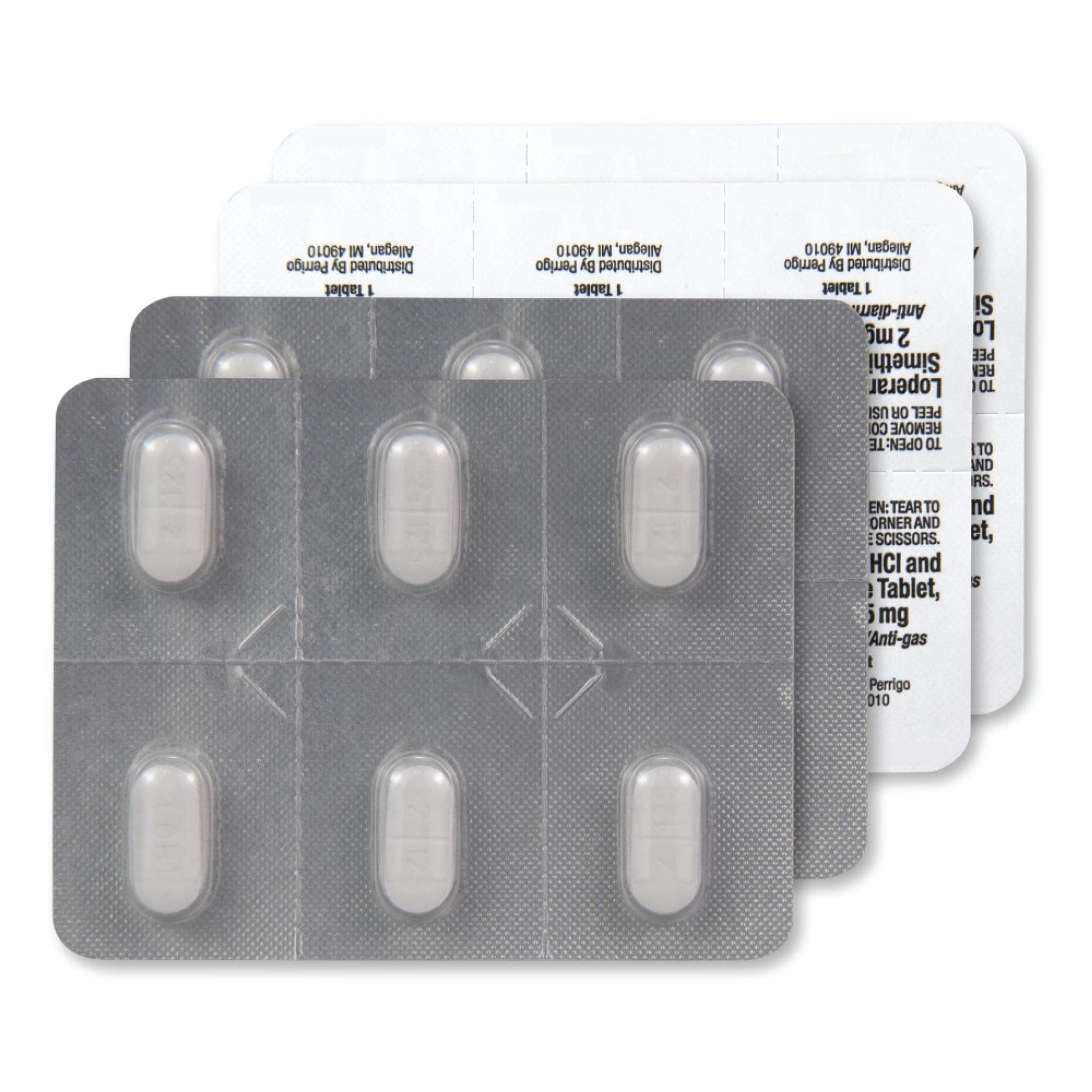 Amazon Basic Care Loperamide Hydrochloride 2 mg and Simethicone 125 mg Tablets, Multi-Symptom Relief, Anti-Diarrheal, Bloating and Cramps, Gas Relief, 24 Count Amazon Basic Care uk supplements