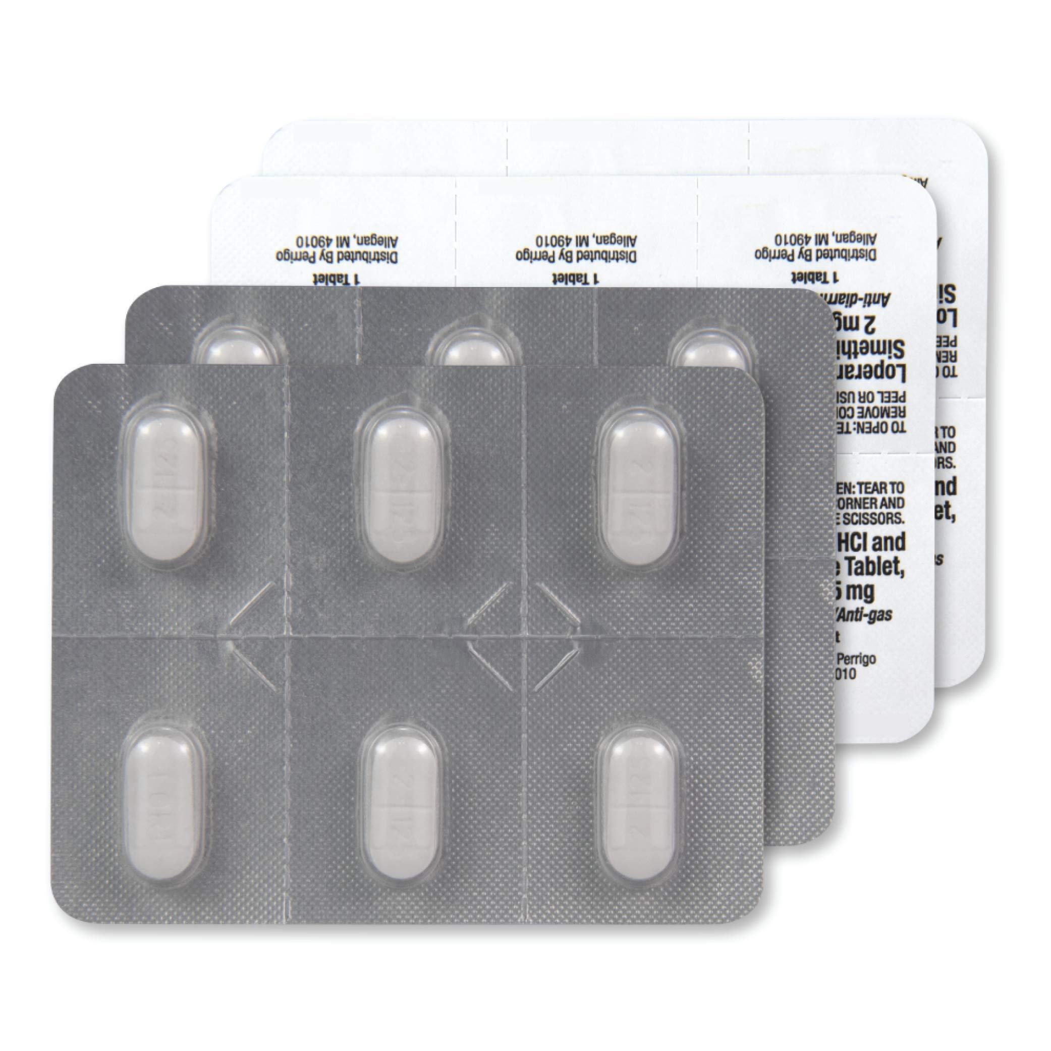 Amazon Basic Care Loperamide Hydrochloride 2 mg and Simethicone 125 mg Tablets, Multi-Symptom Relief, Anti-Diarrheal, Bloating and Cramps, Gas Relief, 24 Count Amazon Basic Care uk supplements