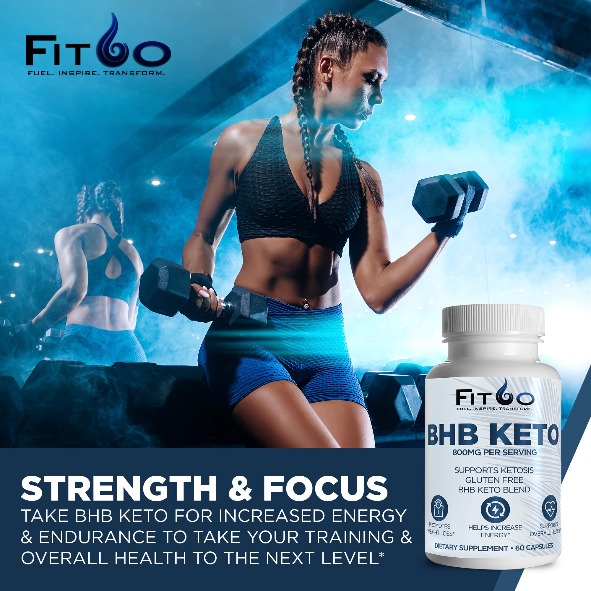 FIT60 Keto Diet Pills for Men & Women - Boost Energy and Mental Clarity for Enhanced Focus FIT60 uk supplements