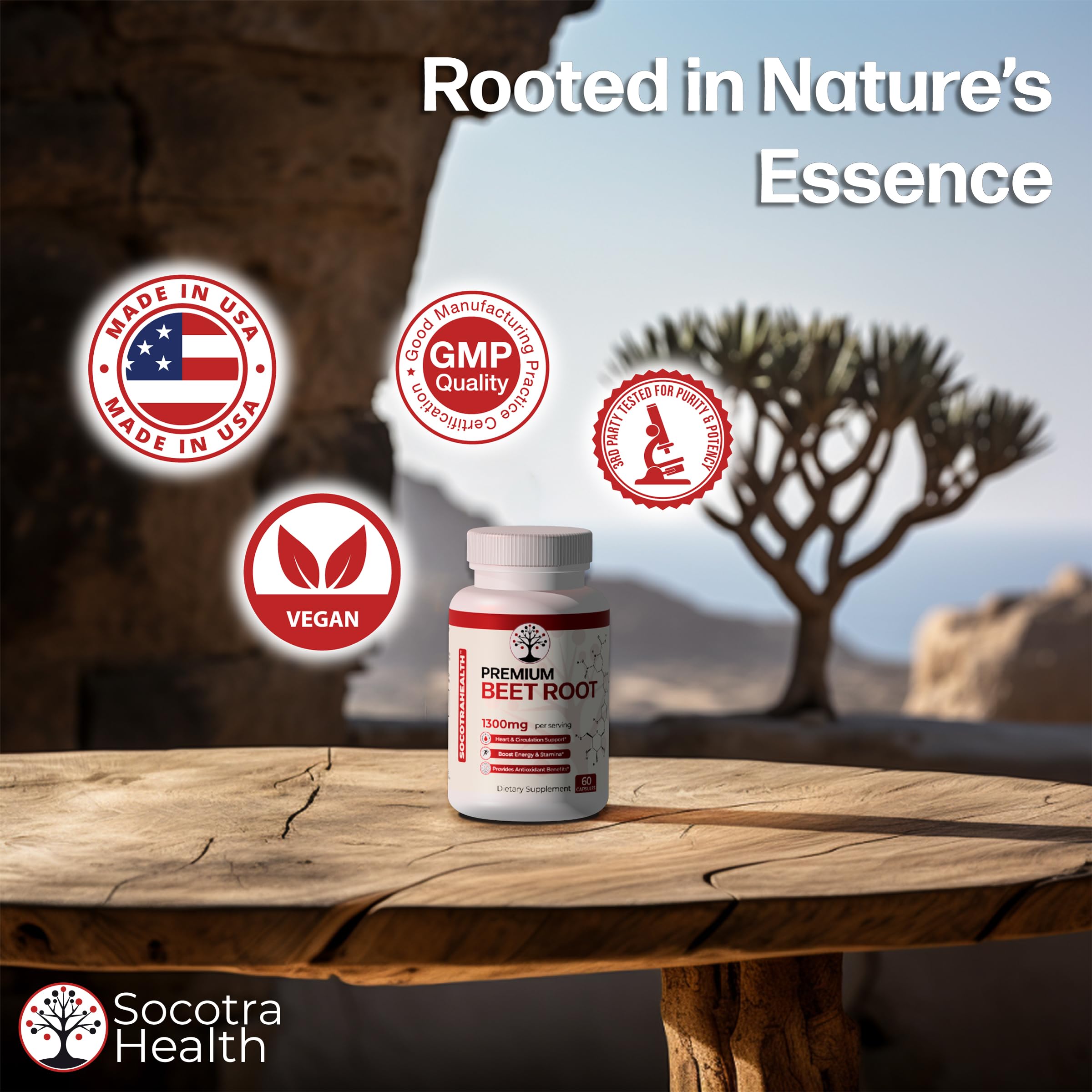 Socotra Health Beet Root Capsules - Made with Premium Organic Beetroot Powder Socotra Health uk supplements