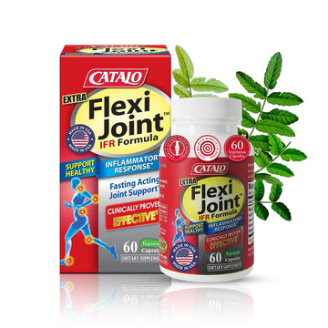 CATALO Extra FlexiJoint IFR Formula – with Meriva Turmeric Phytosome, ApresFlex & Casperome Boswellia – 60 Capsules CATALO uk supplements