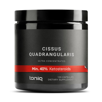 Toniiq Cissus Quadrangularis Capsules - Min. 40% Ketosteroids - Ultra High Strength Tendon and Joint Support Supplement - 1200mg Concentrated Cissus Extract - Wild Harvested in India - 120 Caps Toniiq uk supplements