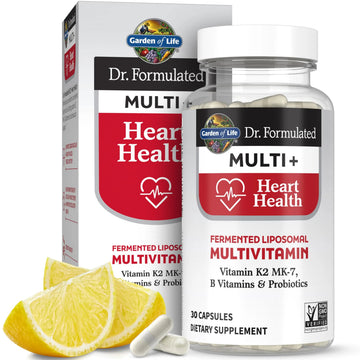 Garden of Life Dr. Formulated Multi+ Heart Health - Fermented Liposomal Multivitamin + Vitamin K2 MK-7, B Vitamins & Probiotics Garden of Life uk supplements