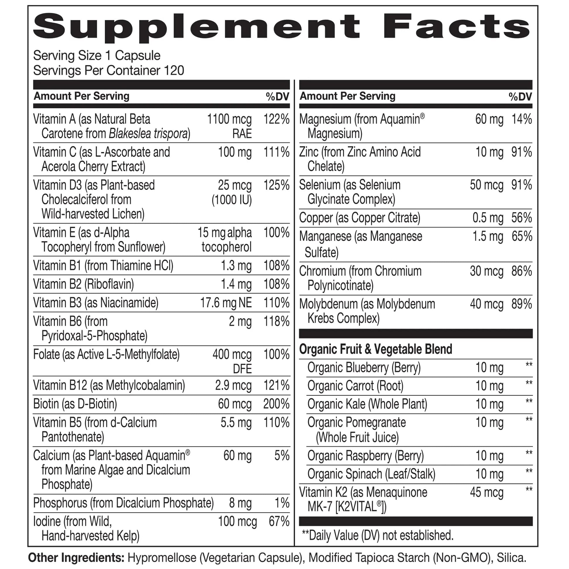 NATURELO One Daily Multivitamin for Men 50+, 120 Capsules One Daily Multivitamin for Women 50+ (Iron Free), 120 Capsules - 4 Month Supply Bundle NATURELO uk supplements