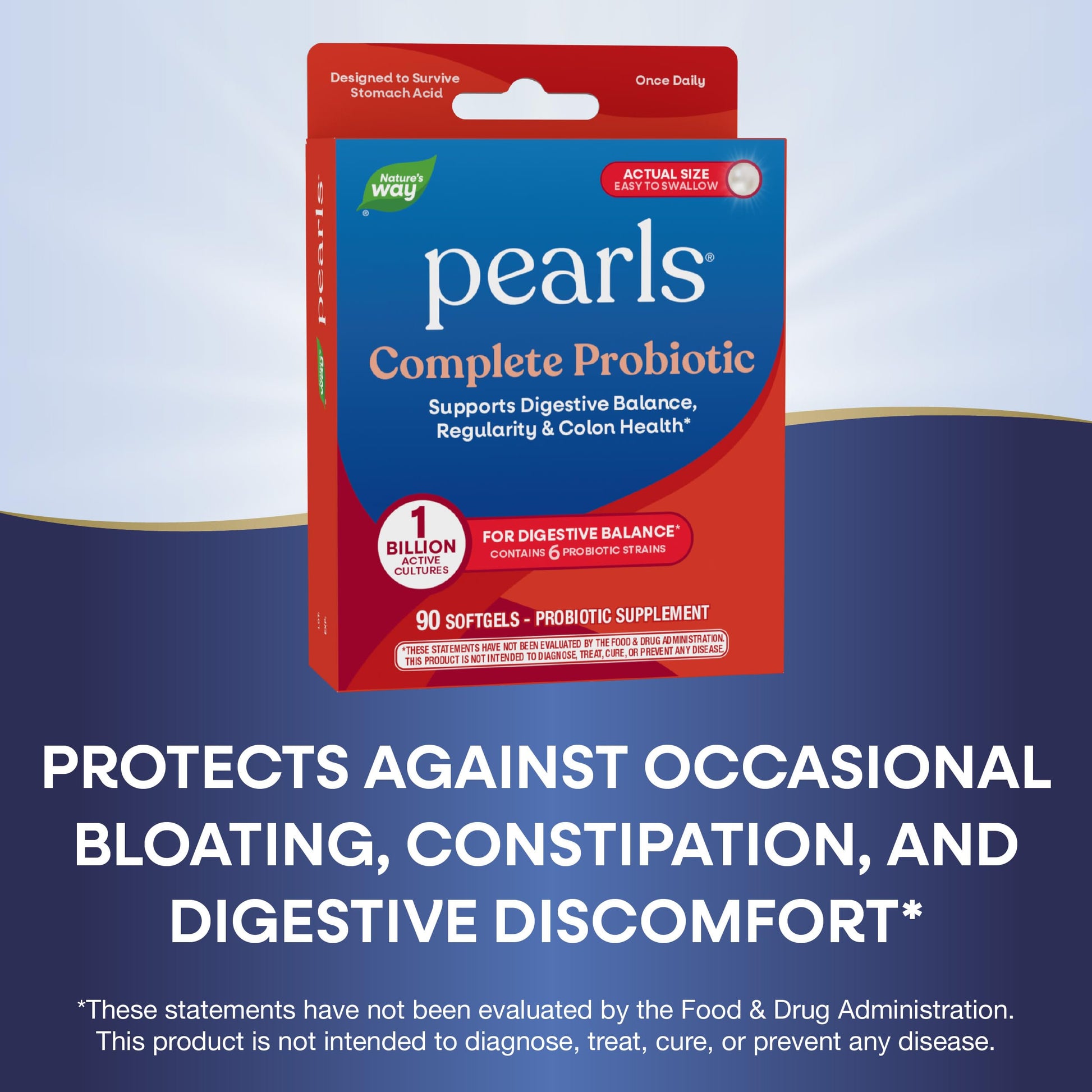 Nature's Way Probiotic Pearls Complete, 1 Billion Live Cultures, 90 Softgels Nature's Way uk supplements