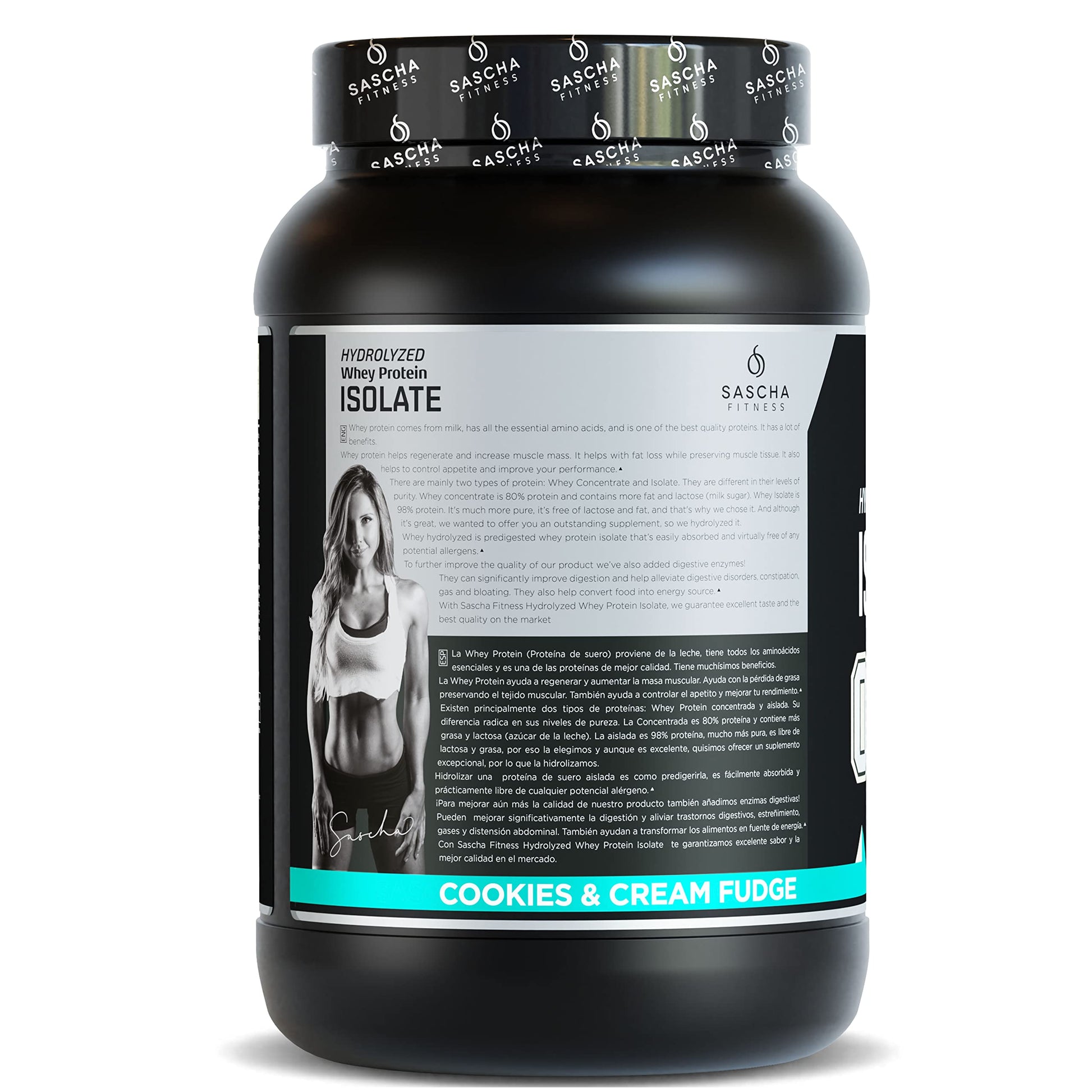 SASCHA FITNESS Hydrolyzed Whey Protein Isolate,100% Grass-Fed (2 Pounds, Cookies SASCHA FITNESS uk supplements