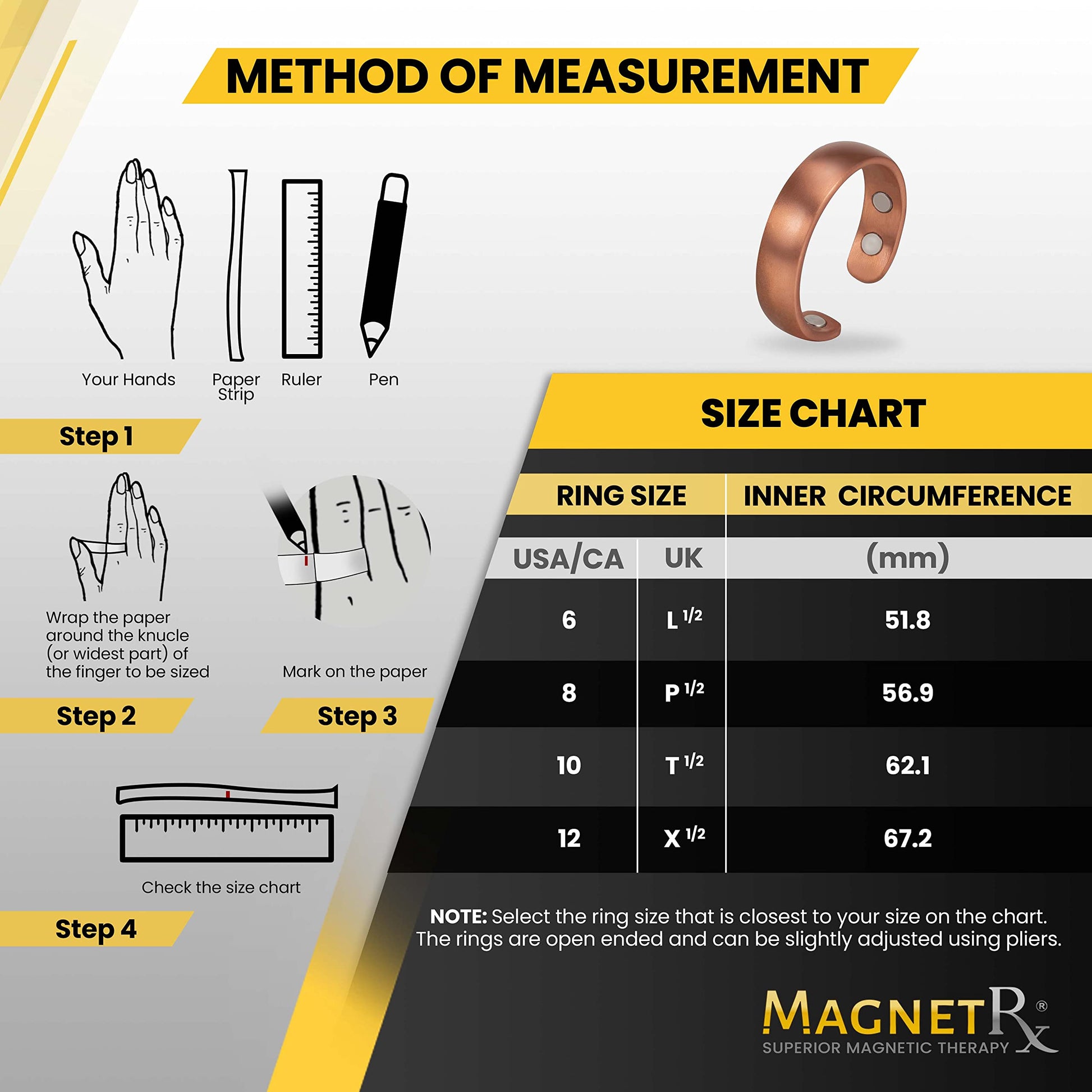 MagnetRX® Magnetic Copper Ring – Elegant Magnetic Rings – Copper Rings for Women & Men MagnetRX uk supplements