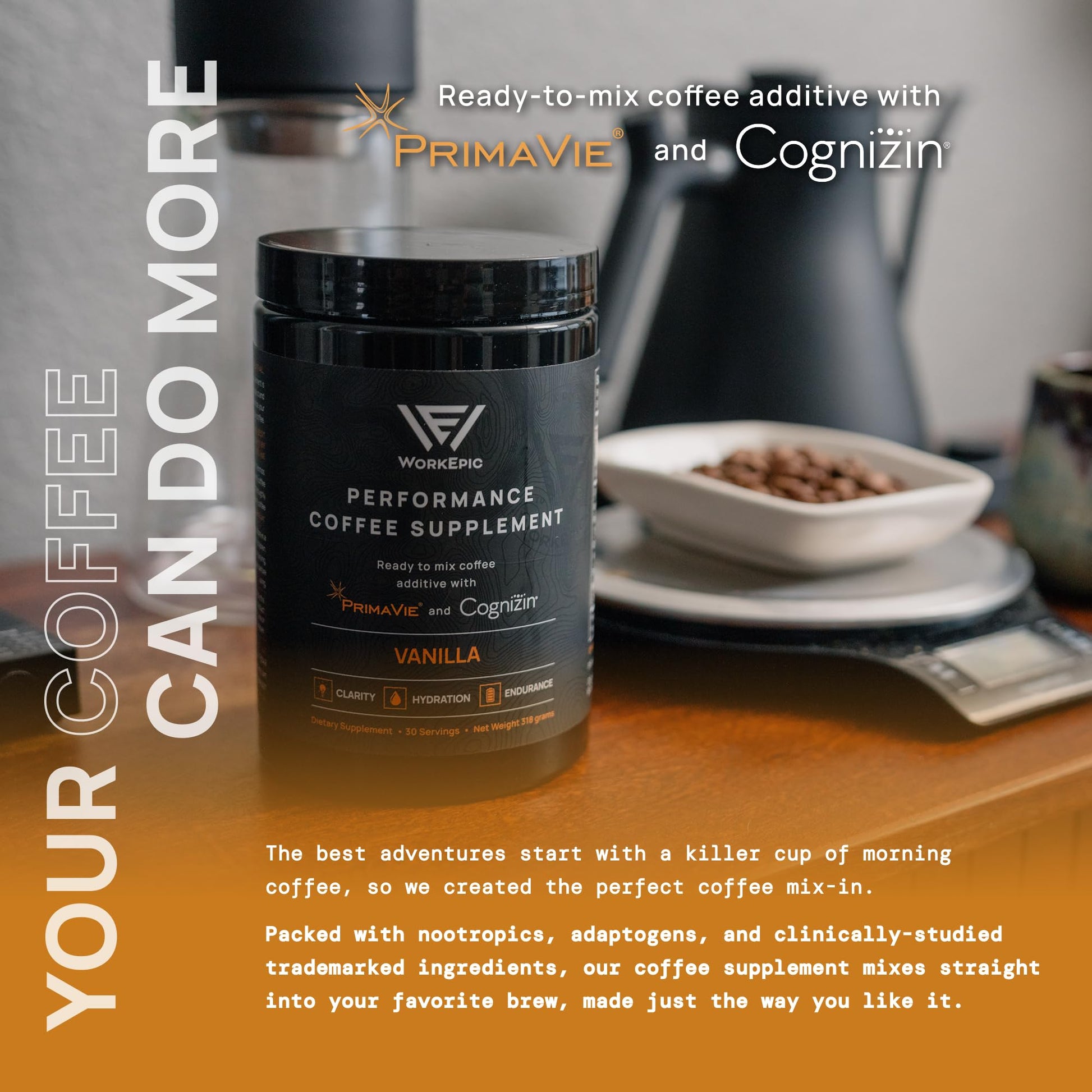 WorkEpic Performance Coffee Supplement WorkEpic uk supplements