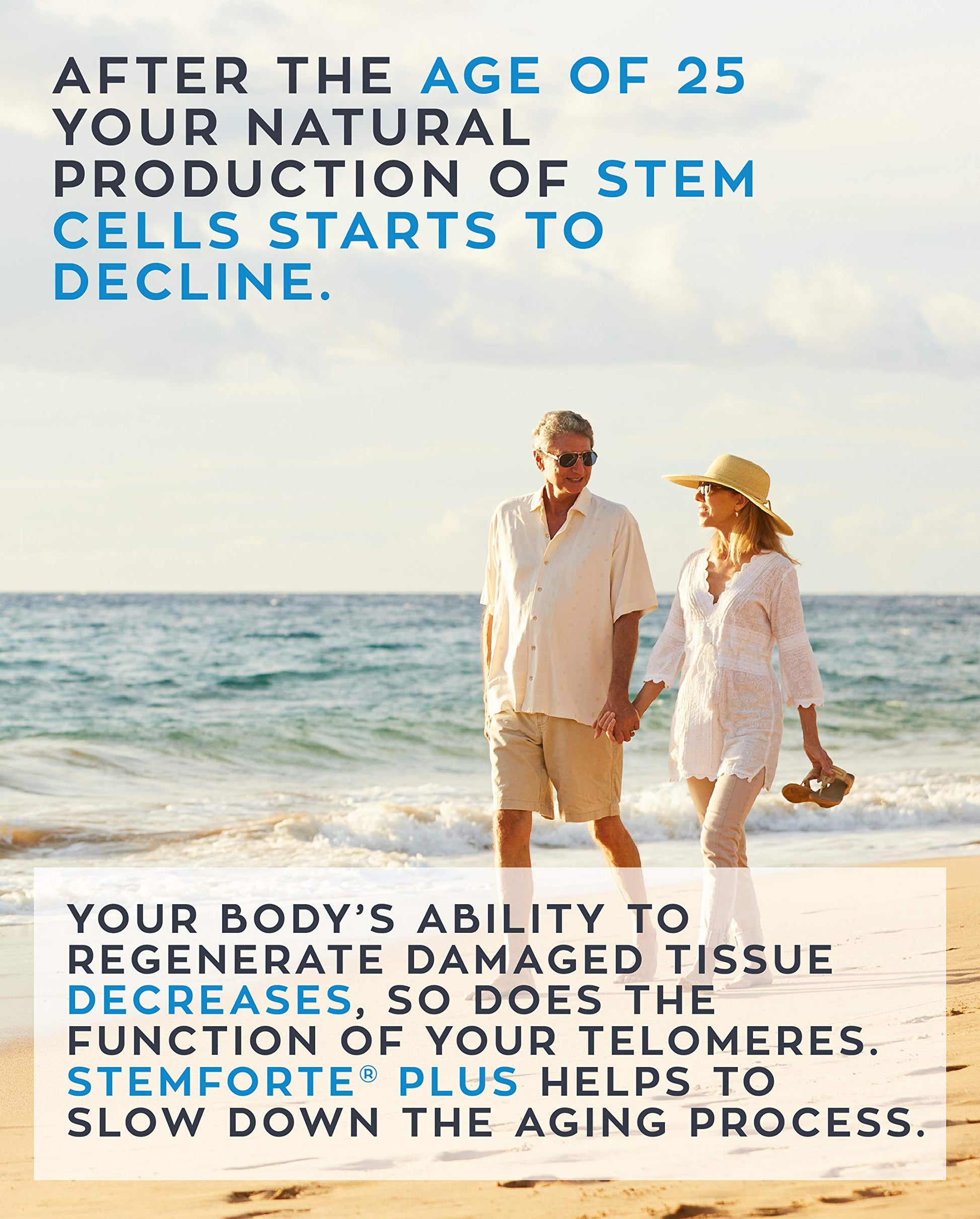 NuVi Global Stemforte Plus Stem Cell and Telomere Supplements – Cell Regeneration, Cell Growth & Telomere Support for Healthy Aging & Cellular Health – 90 Capsules for Men & Women NuVi Global uk supplements