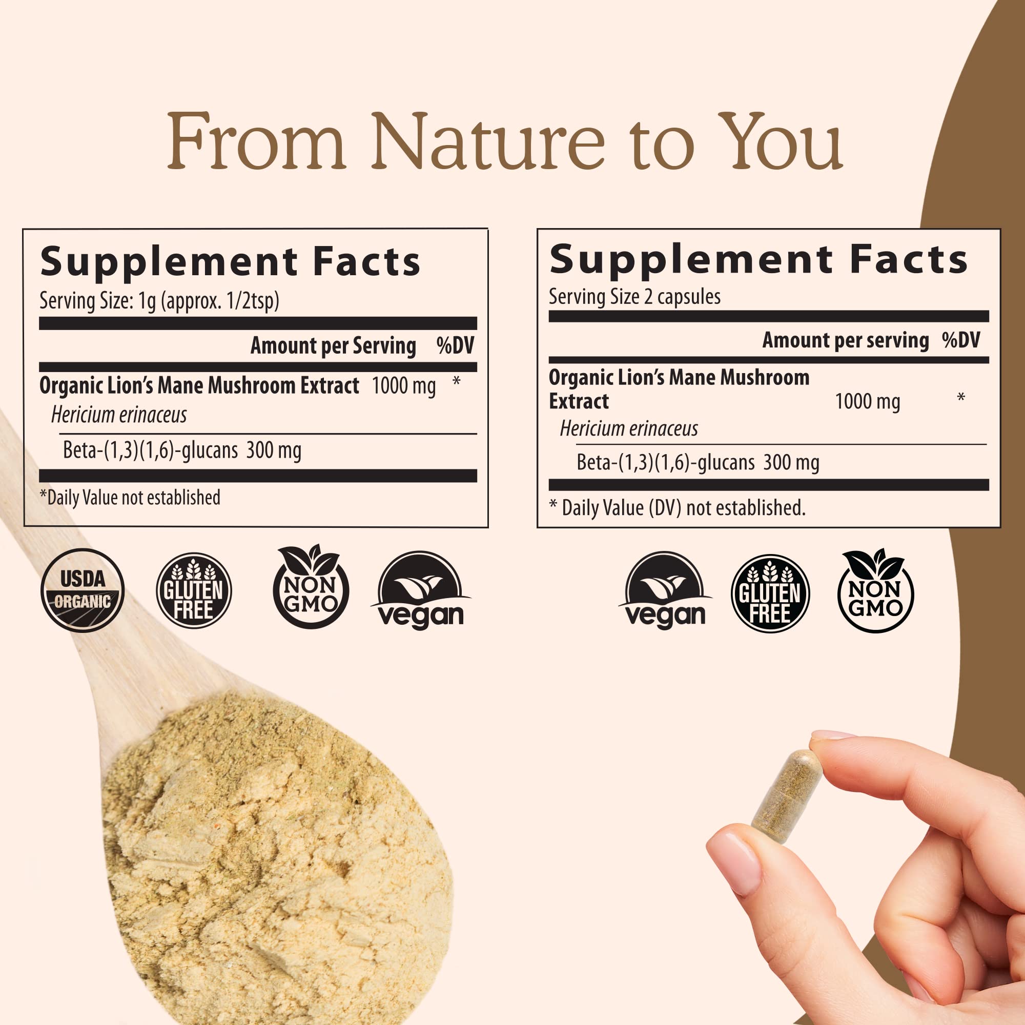 Real Mushrooms Lion’s Mane Capsules - Organic Lions Mane Mushroom Extract Real Mushrooms uk supplements