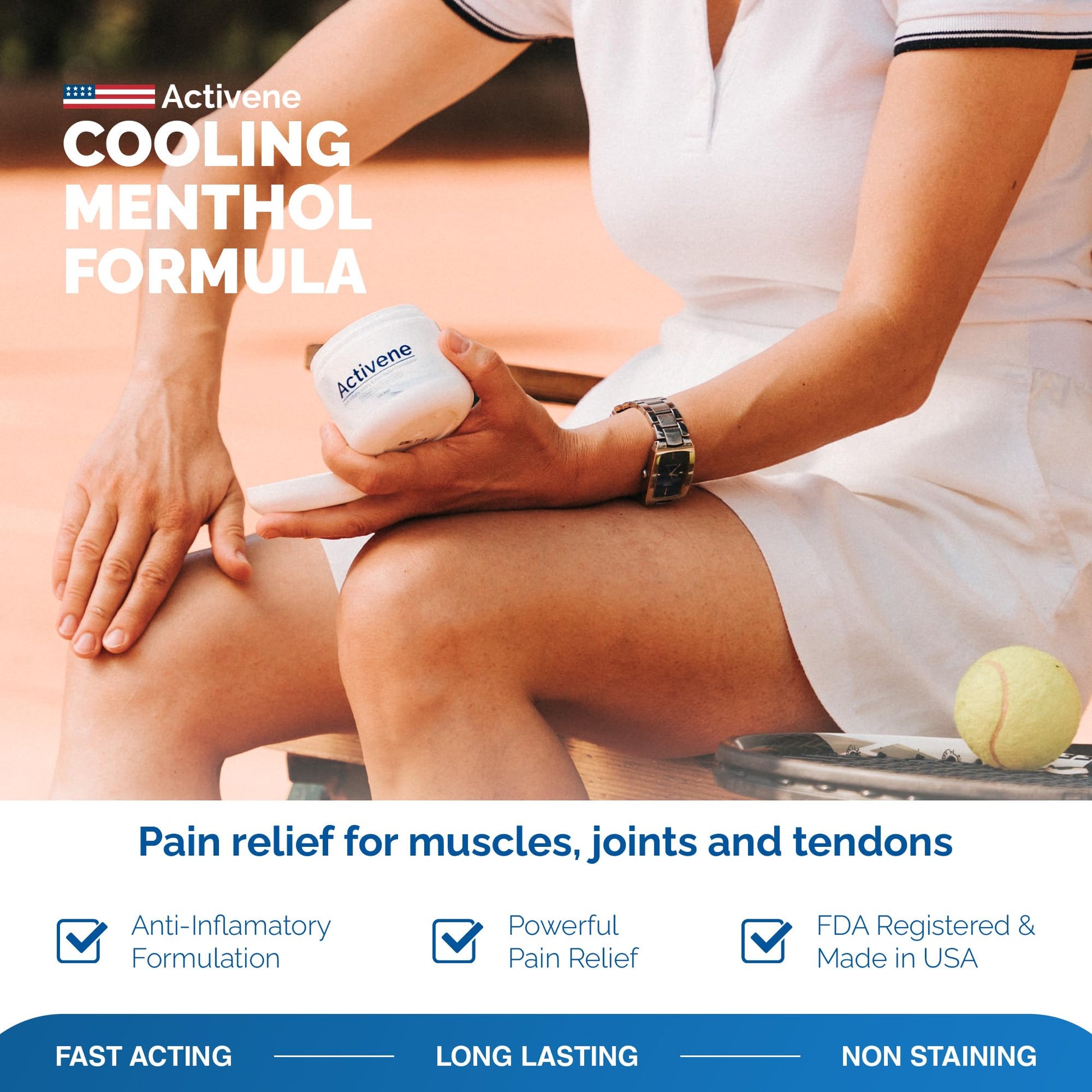 Activene Pain Relief Cream - Anti Inflammatory formulation with Powerful Arnica, Menthol & MSM for Joints, Tendons & Muscles. Chosen by Sufferers of Arthritis, Knee, Shoulder, Neck, Back & Other Pains Activene uk supplements