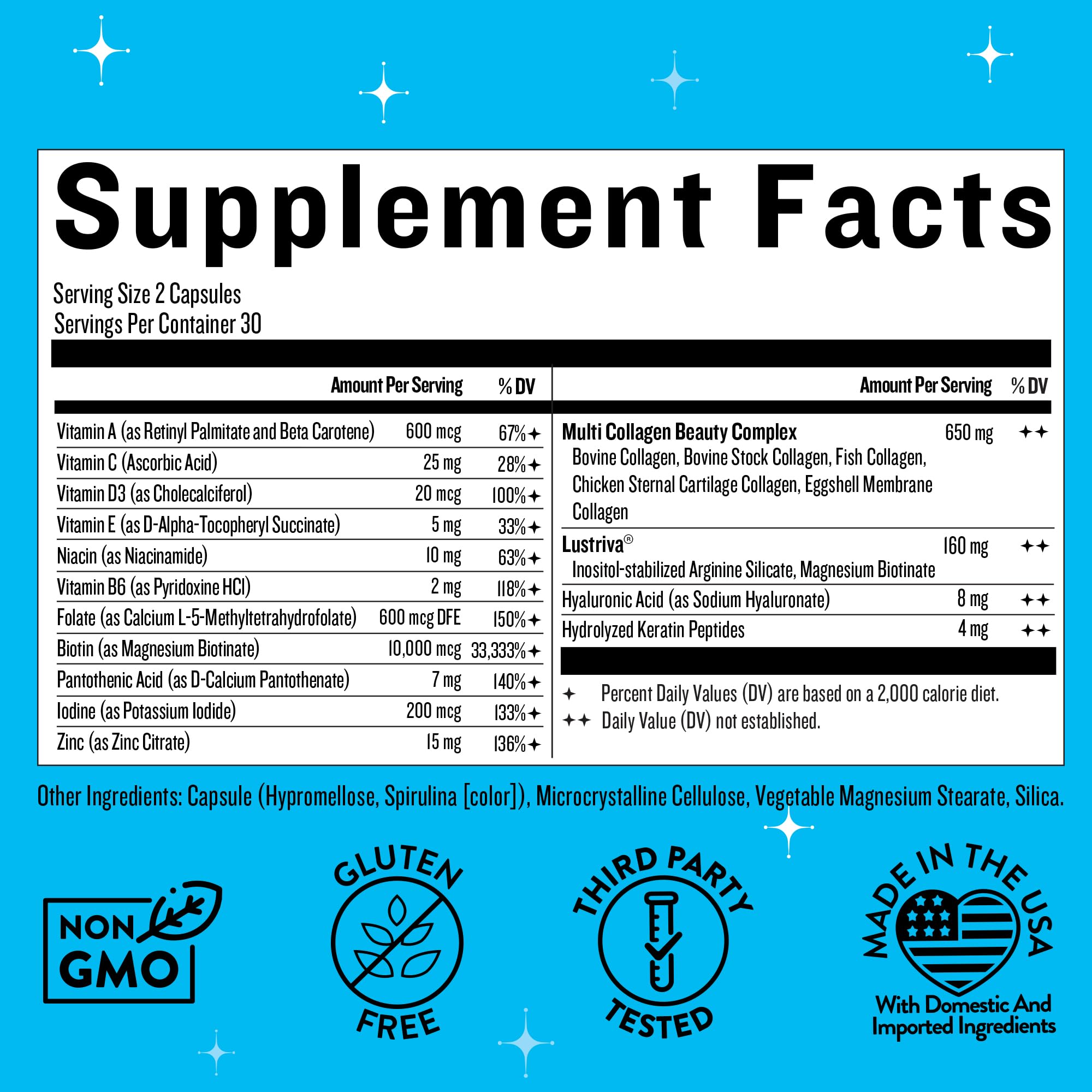 Legendairy Milk Hair Growth Vitamins for Women - Biotin for Hair Growth with Collagen & Lustriva, Hair Loss Products & Supplements for Thinning, Thicker, Fuller, Stronger Skin & Nails, Mane Event™ Legendairy Milk uk supplements