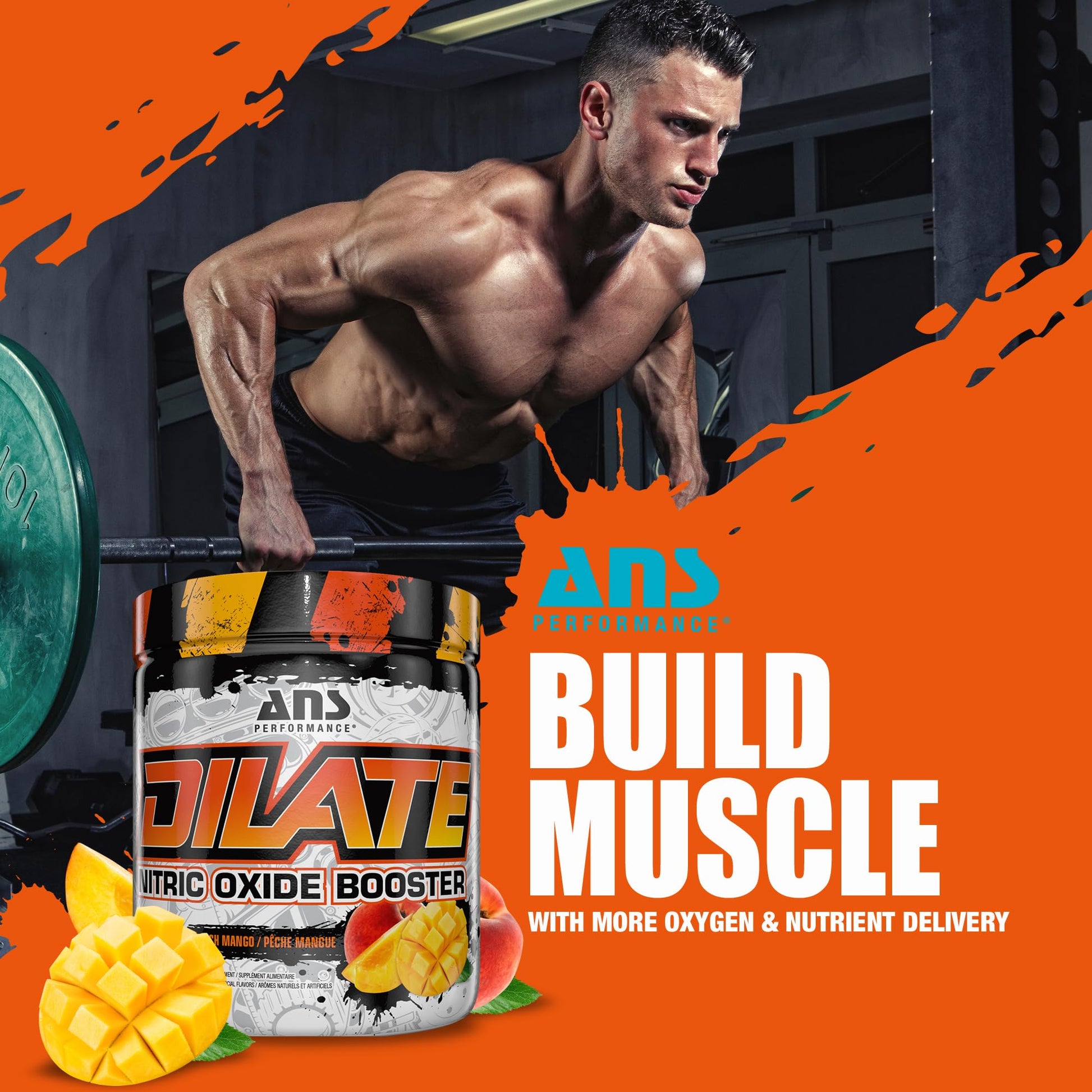 ANS Performance Dilate Pump PreWorkout Powder - Dietary Supplement - Maximizes ANS Performance uk supplements