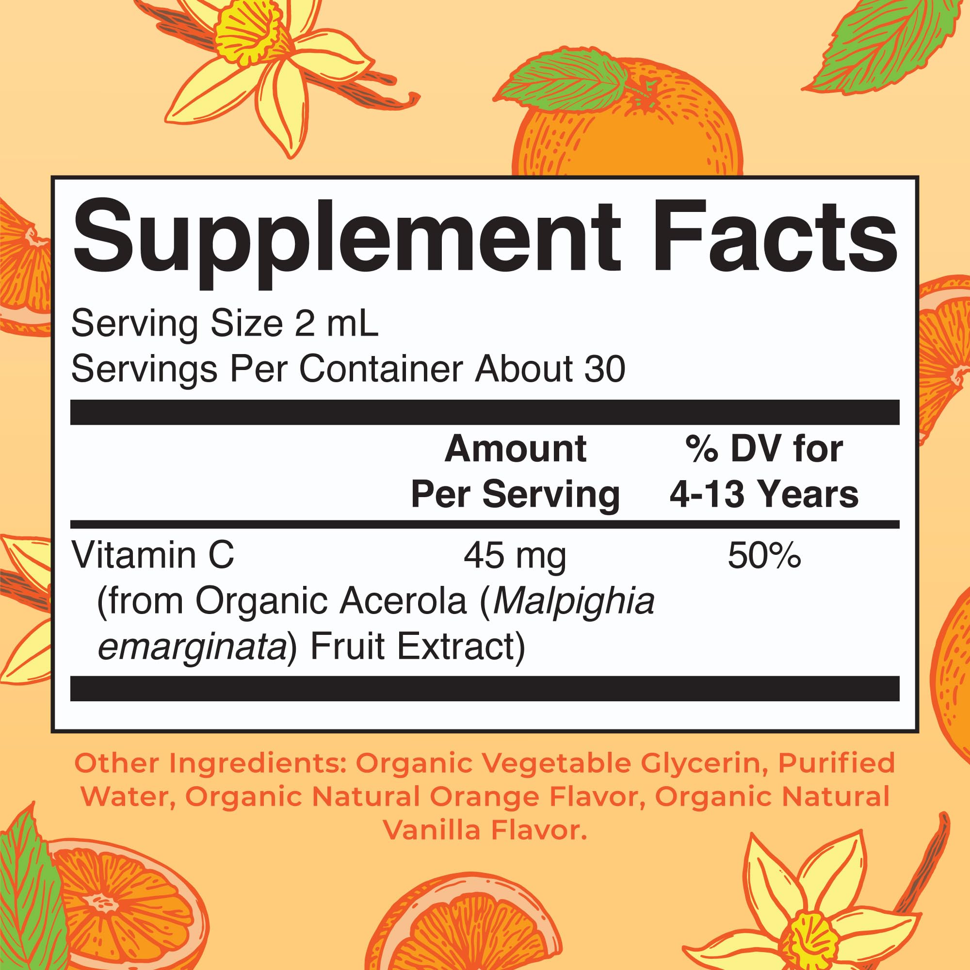 MaryRuth Organics USDA Kids Vitamin C Drops | Vegan Immune Support Supplement for Ages 4-13 | Immune Support & Overall Health | Vitamin C from Organic Acerola Fruit Extract | 2oz MARYRUTH'S uk supplements